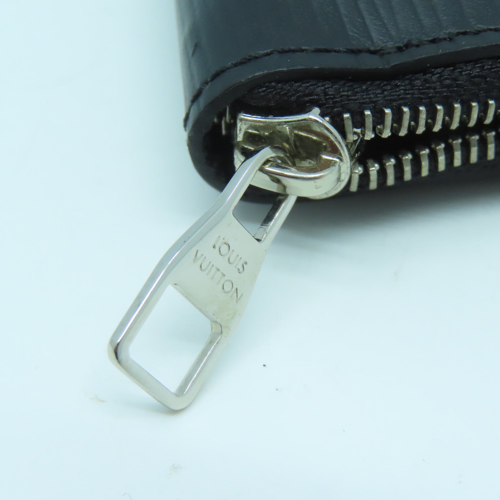 LOUIS VUITTON Epi Coin Case銀扣零錢包黑色