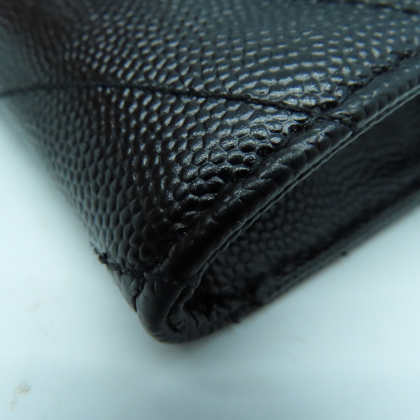 SAINT LAURENT 牛皮皮革Card Case金扣卡片套黑色