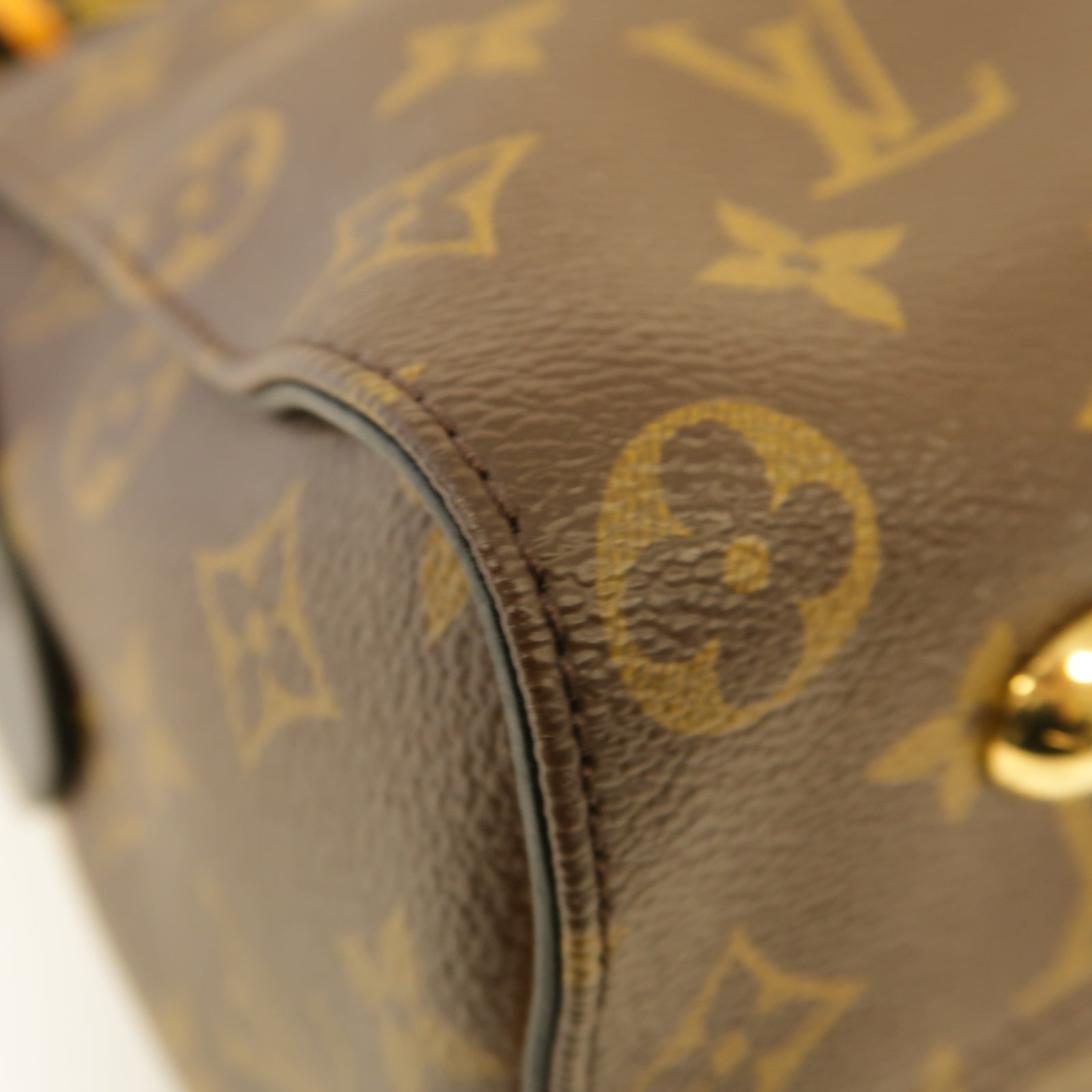 LOUIS VUITTON Monogram Tuileries金扣手挽肩背兩用袋棕色/藍色/紅色