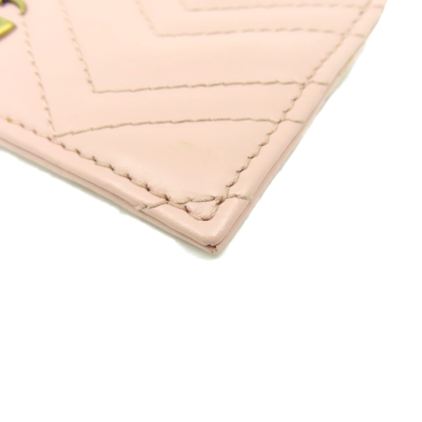 GUCCI 牛皮皮革Card Case零錢包/卡片套粉紅色