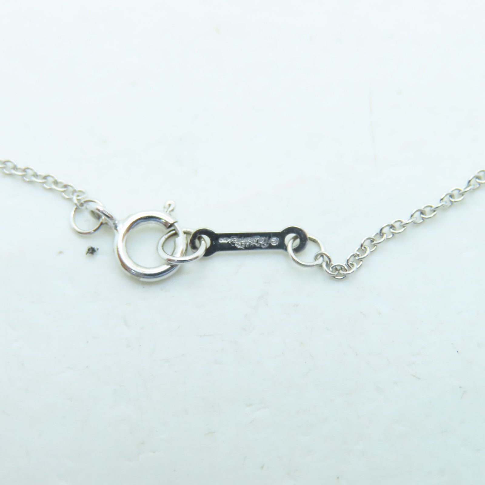 TIFFANY＆CO 18K白金Olive Leaf Diamond Necklace項鍊