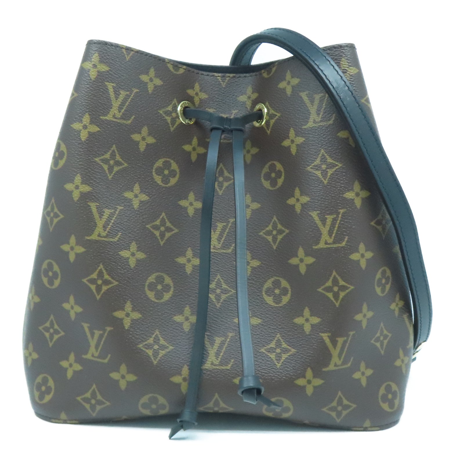 LOUIS VUITTON Monogram Neo Noe金扣肩背袋啡色/黑色