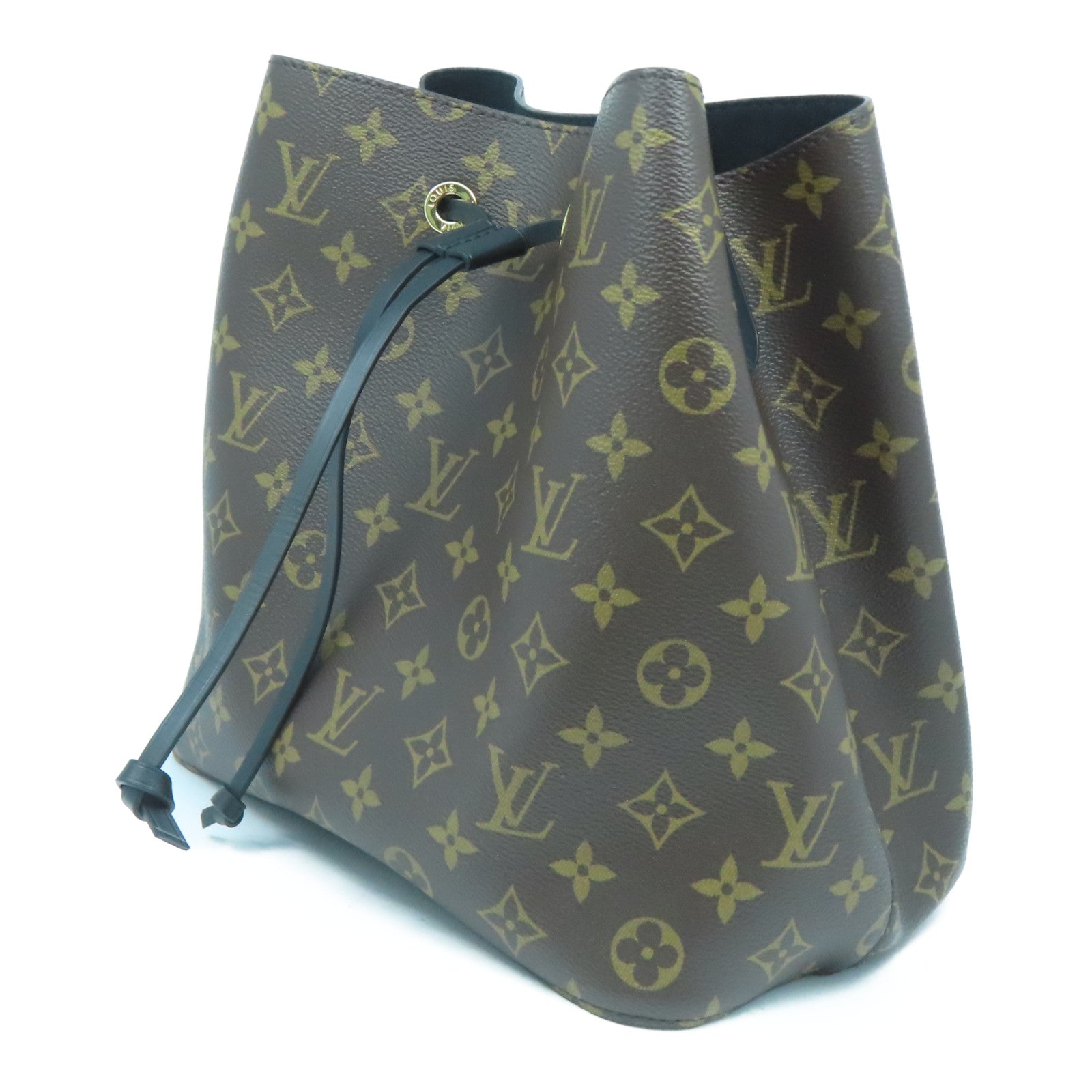 LOUIS VUITTON Monogram Neo Noe金扣肩背袋啡色/黑色