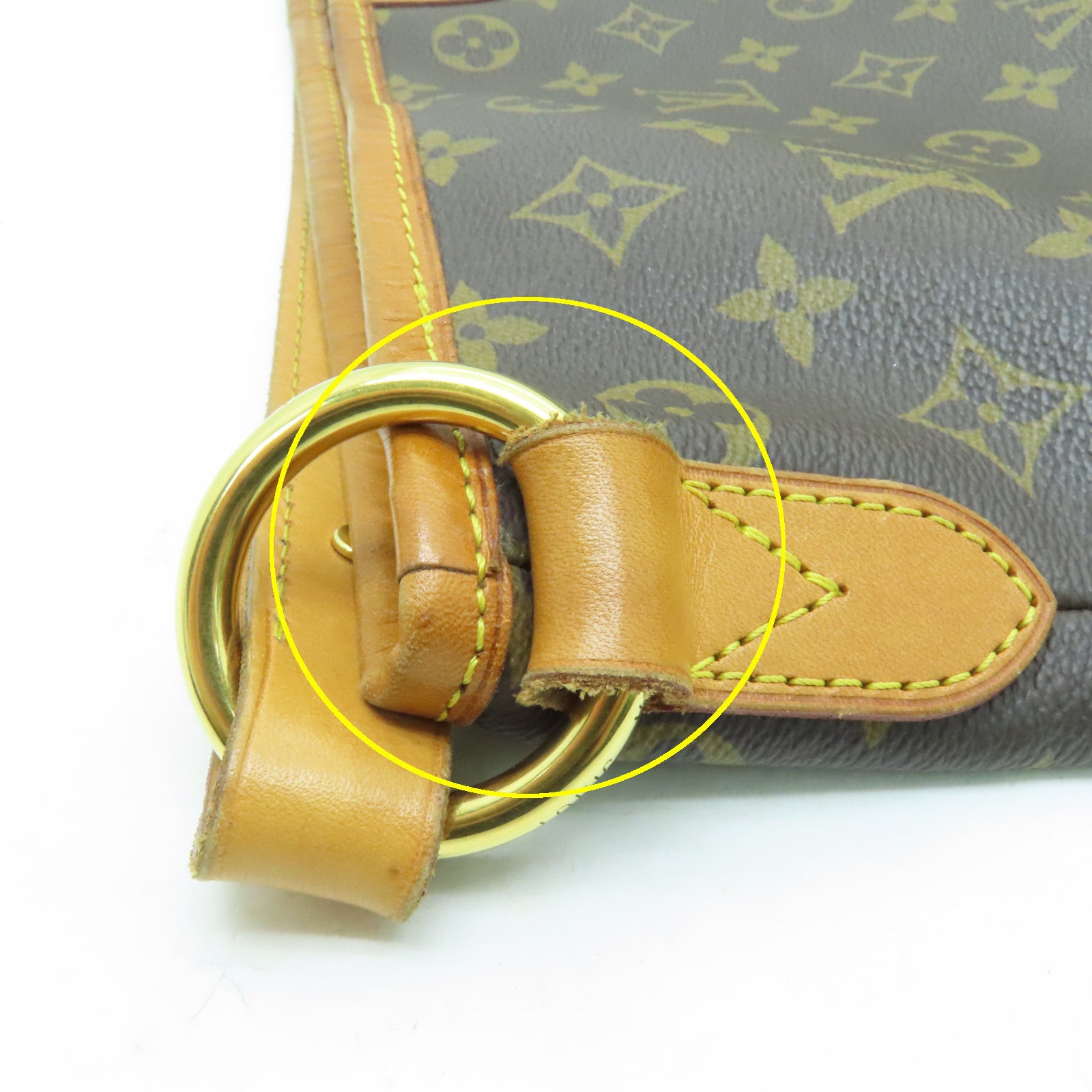 LOUIS VUITTON Monogram Delightful PM金扣肩背袋啡色