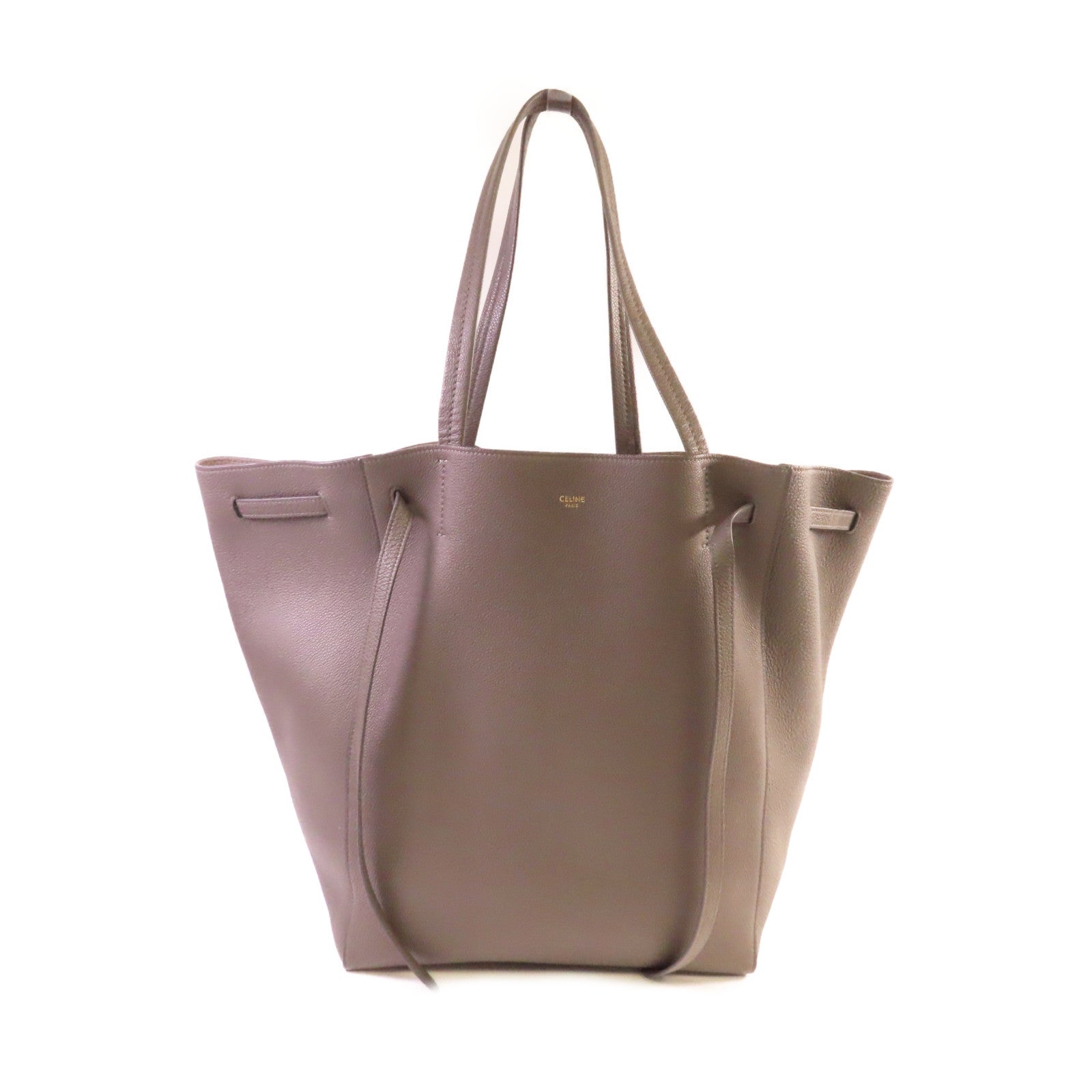 CELINE 牛皮皮革Cabas Phantom Tote Bag肩背袋灰色