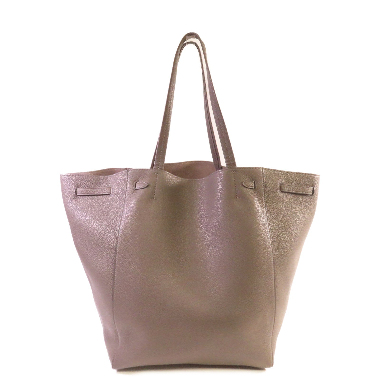 CELINE 牛皮皮革Cabas Phantom Tote Bag肩背袋灰色
