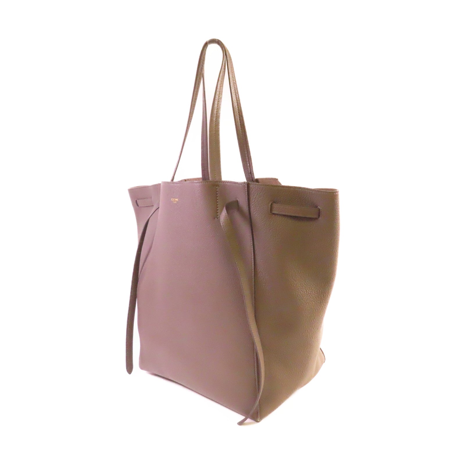 CELINE 牛皮皮革Cabas Phantom Tote Bag肩背袋灰色