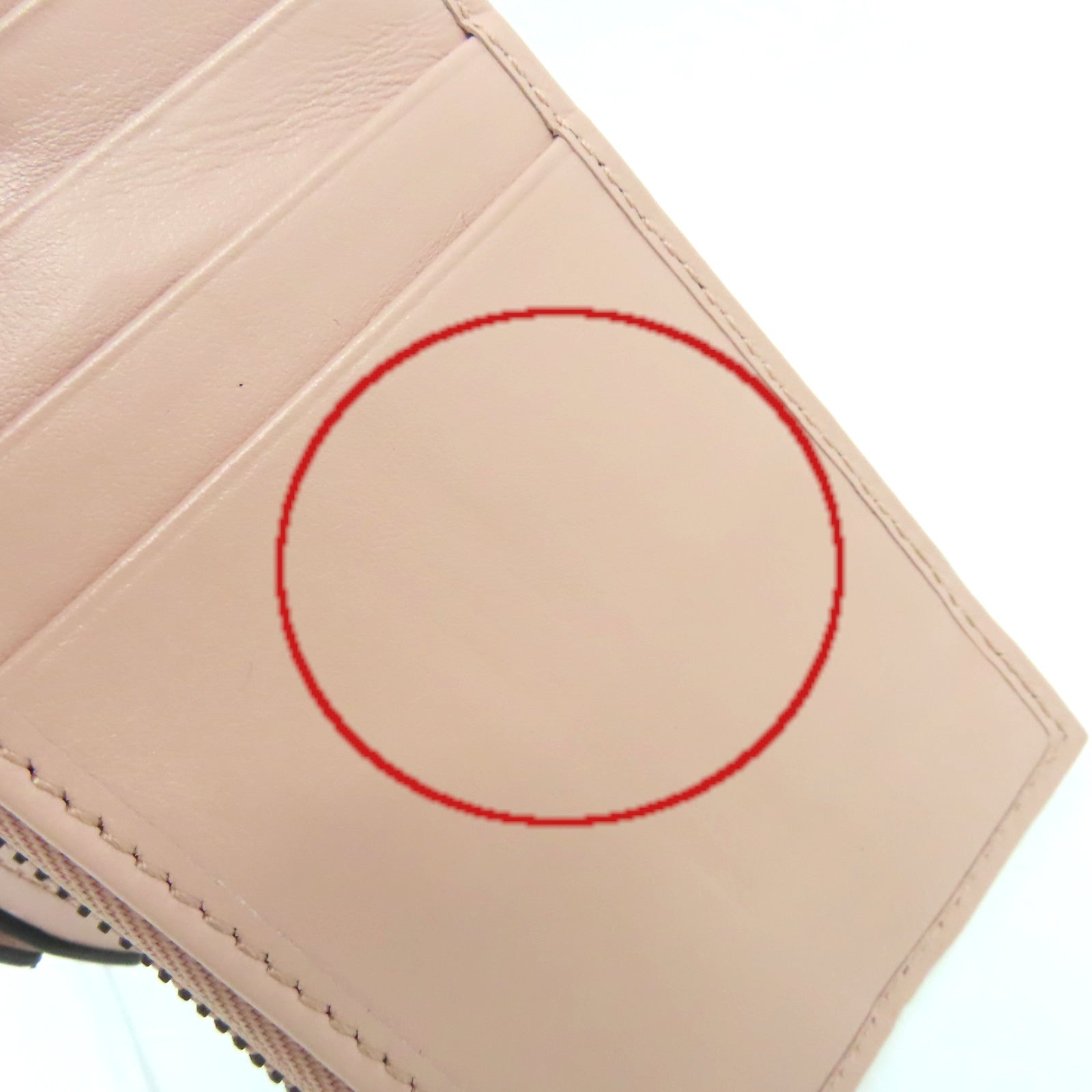 GUCCI 牛皮皮革Card Case零錢包/卡片套粉紅色