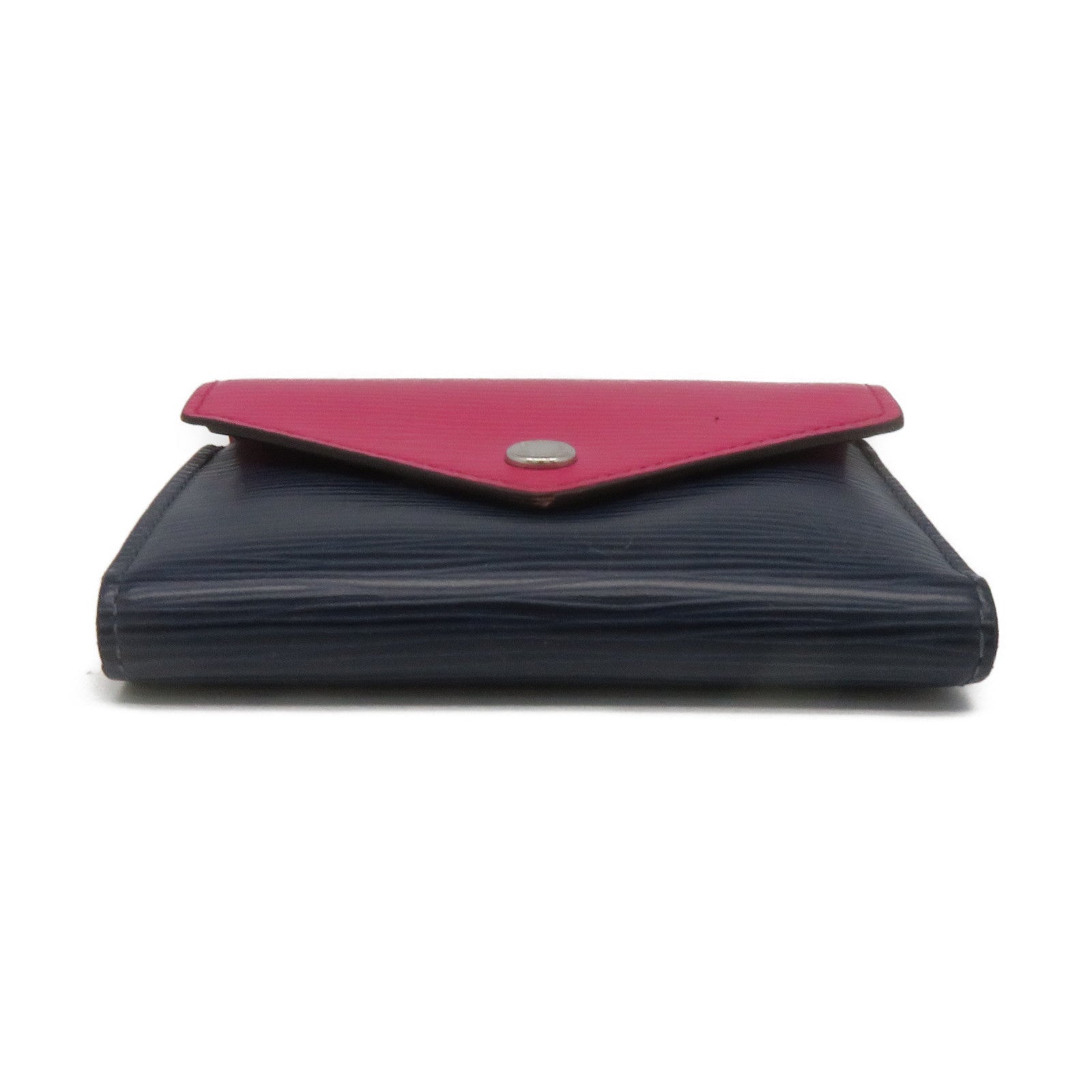 LOUIS VUITTON Epi Victorine Compact Wallet蓝色/粉红色