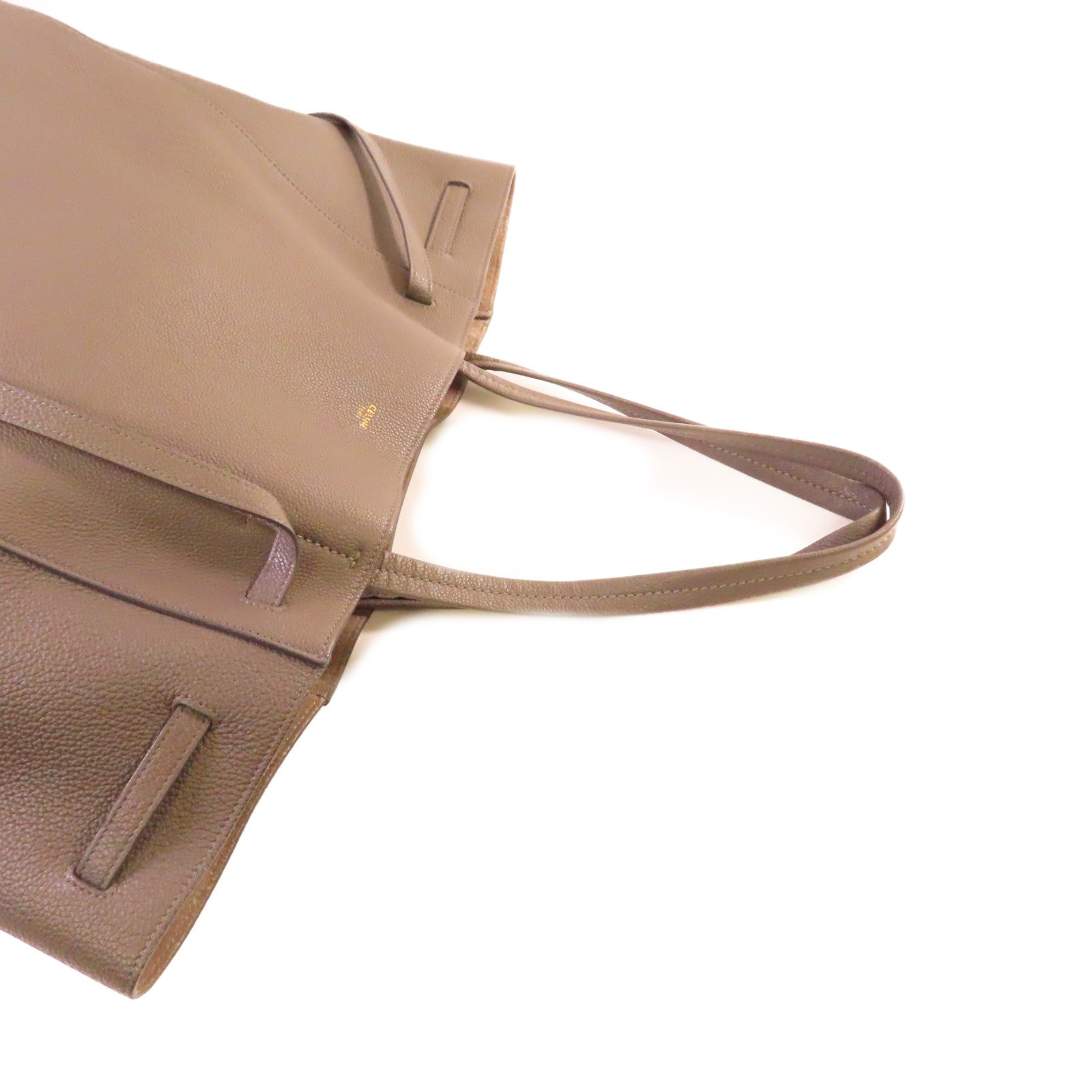 CELINE 牛皮皮革Cabas Phantom Tote Bag肩背袋灰色