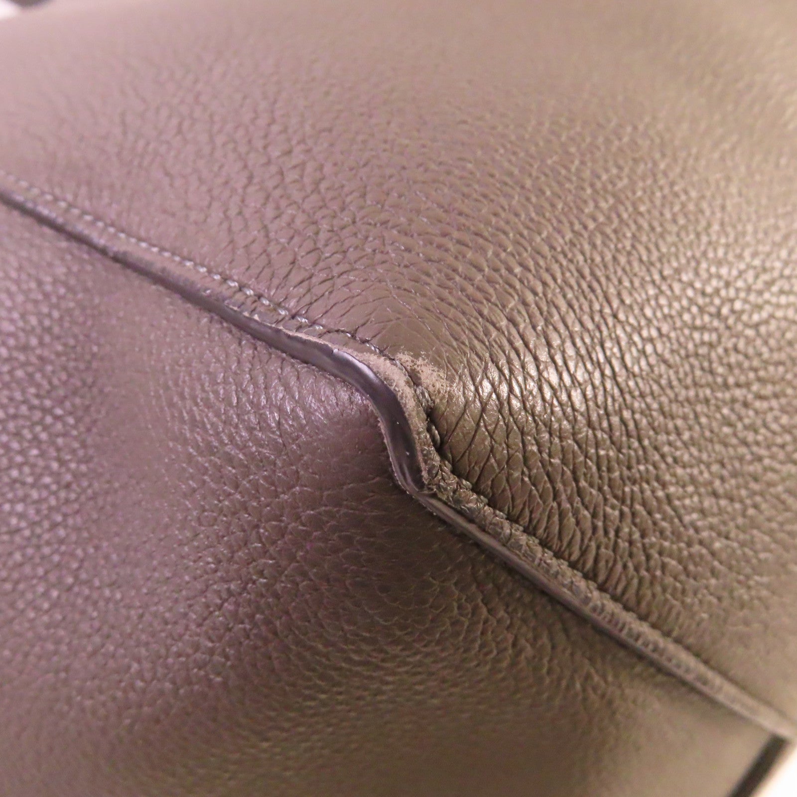 CELINE 牛皮皮革Cabas Phantom Tote Bag肩背袋灰色