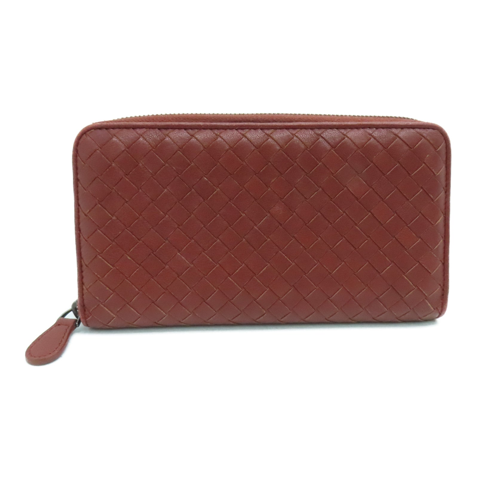 BOTTEGA VENETA 【激減優惠】羊皮皮革Long Wallet長錢包啡色