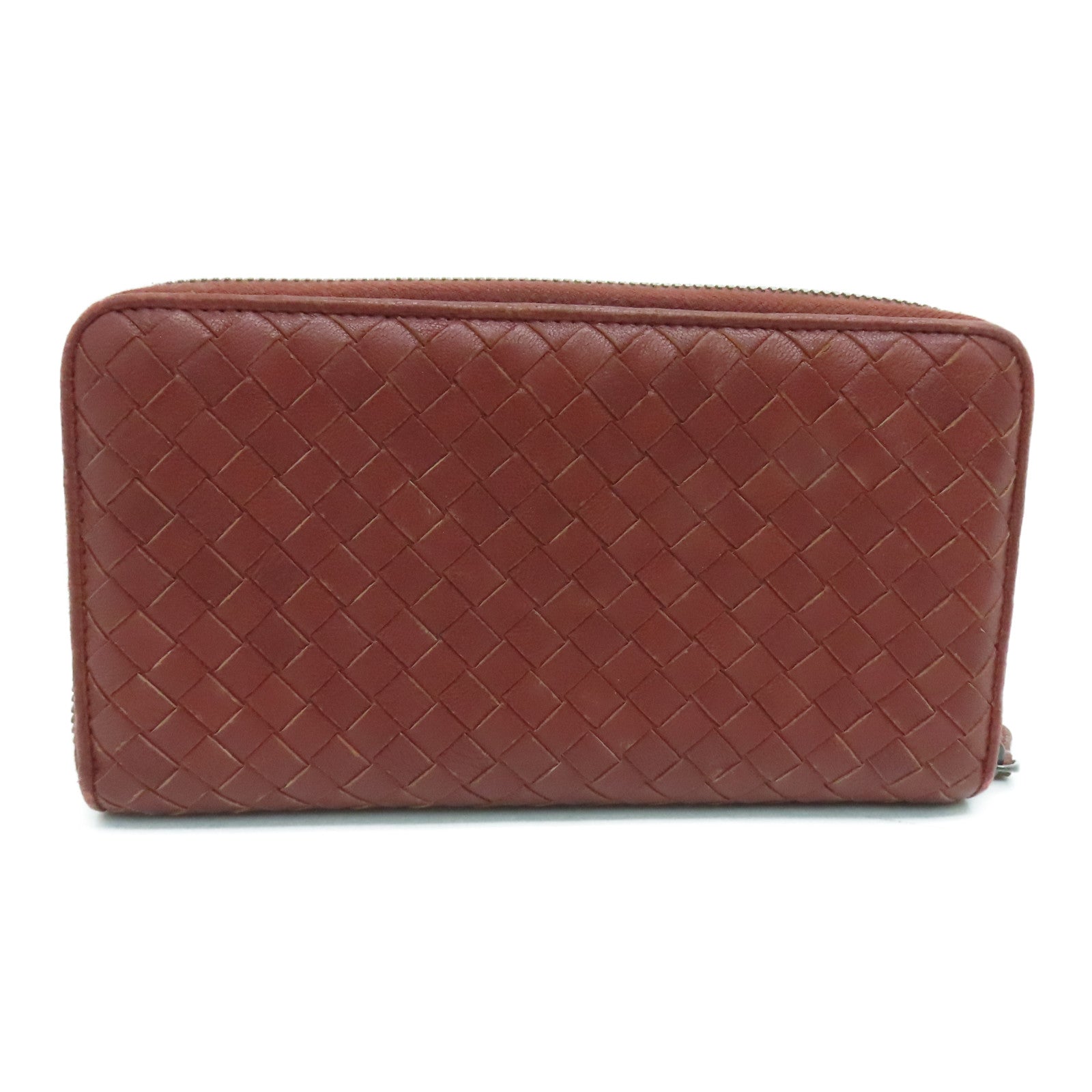 BOTTEGA VENETA 【激減優惠】羊皮皮革Long Wallet長錢包啡色