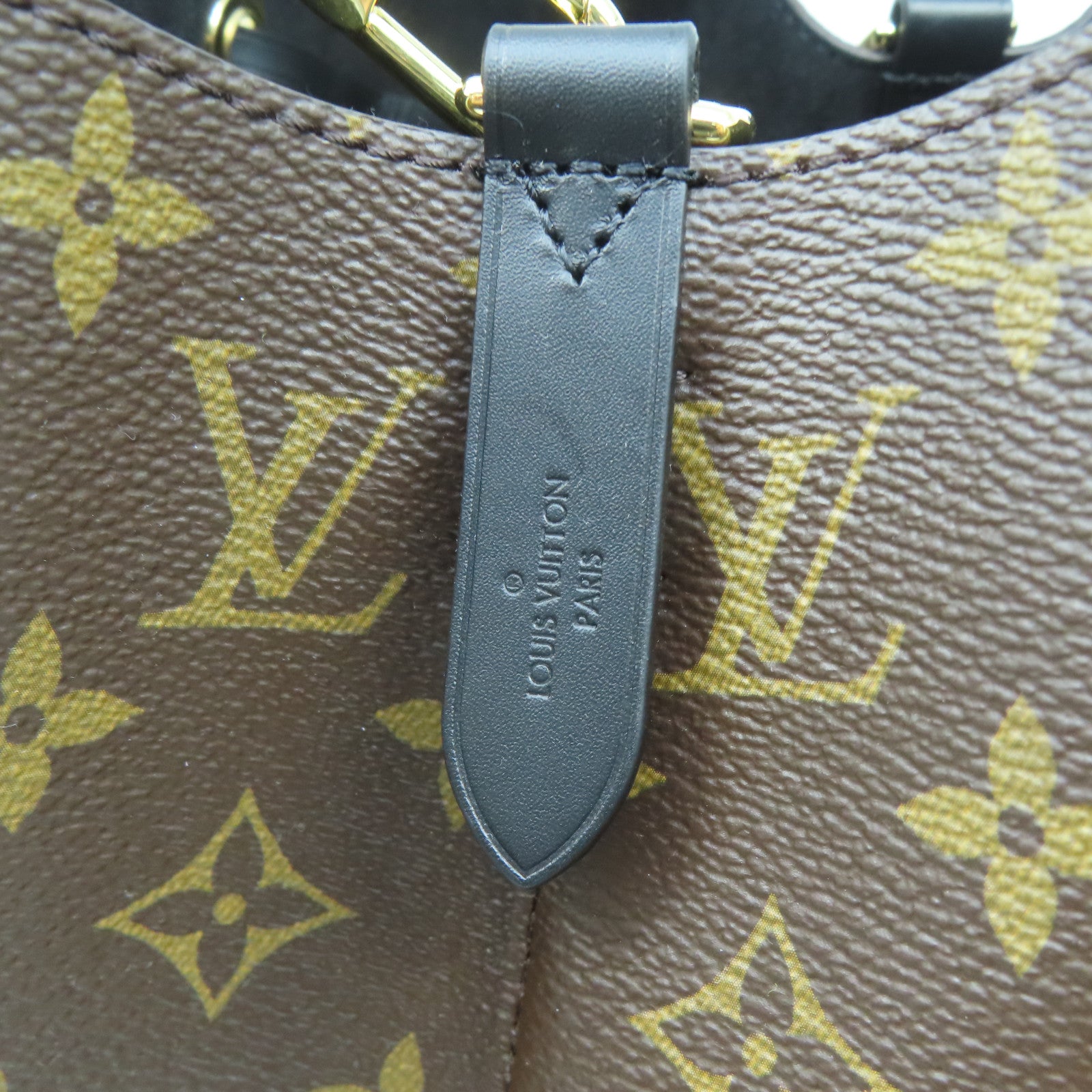 LOUIS VUITTON Monogram Neo Noe金扣肩背袋啡色/黑色