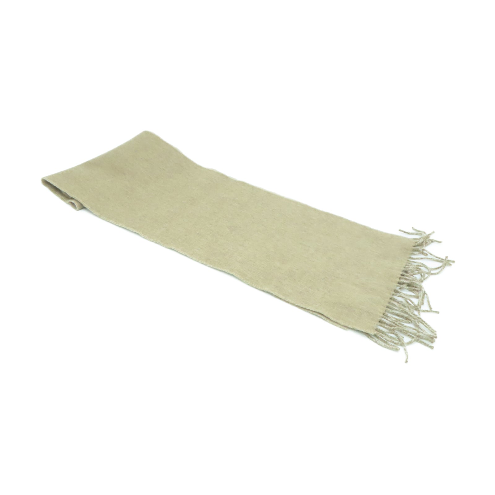 HERMES 羊絨Scarf圍巾米色