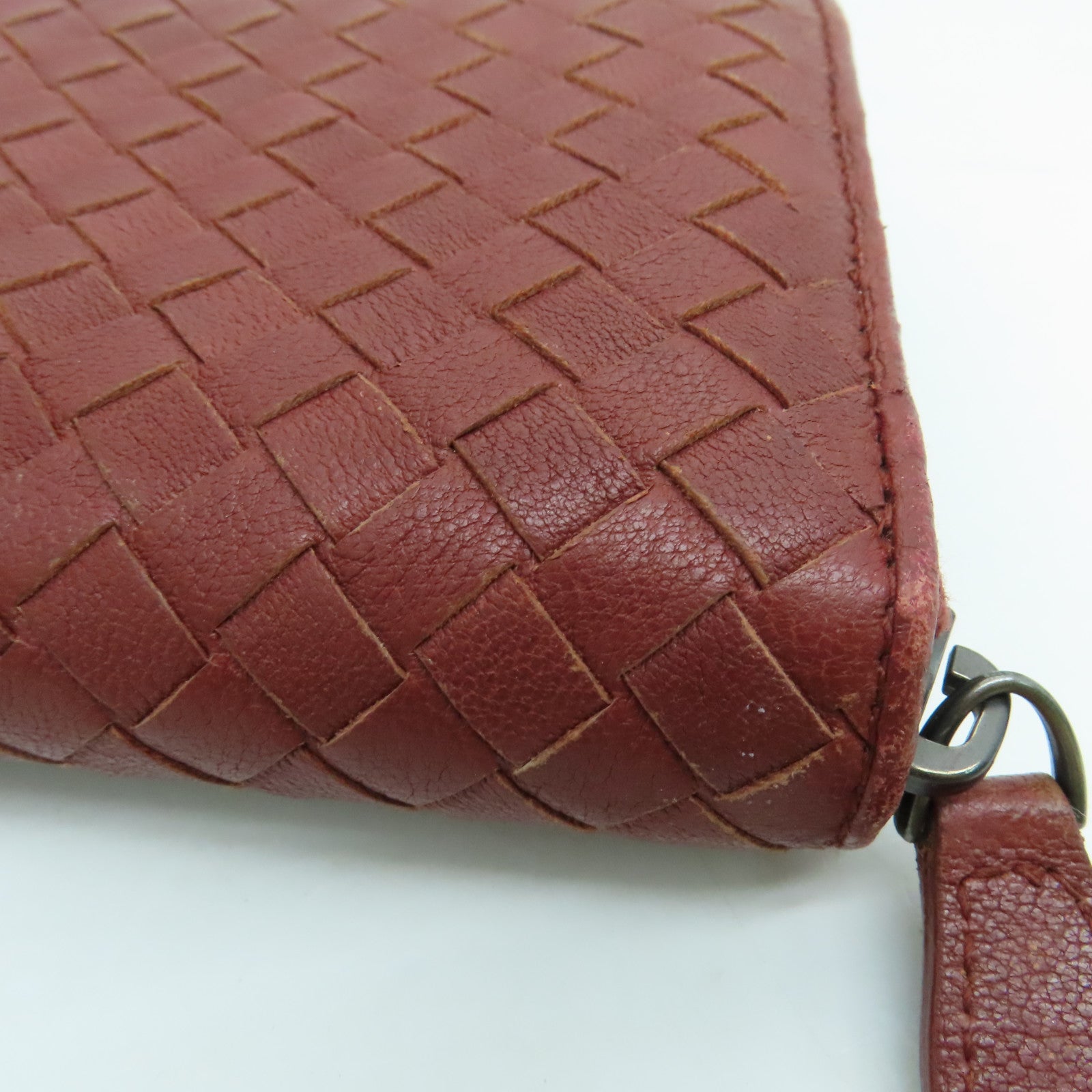 BOTTEGA VENETA 【激減優惠】羊皮皮革Long Wallet長錢包啡色