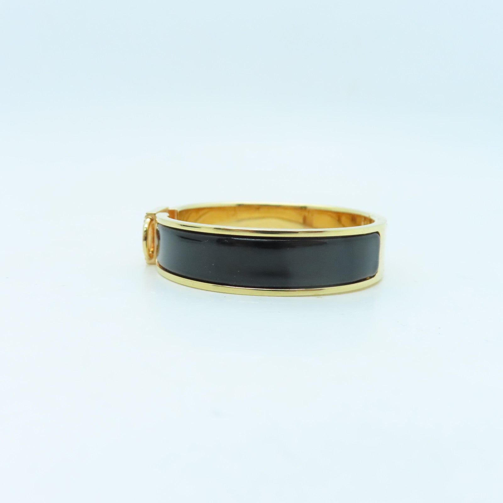 HERMES 【激減優惠】金屬Clic Cadenas Locky Me Bracelet手環金色/黑色