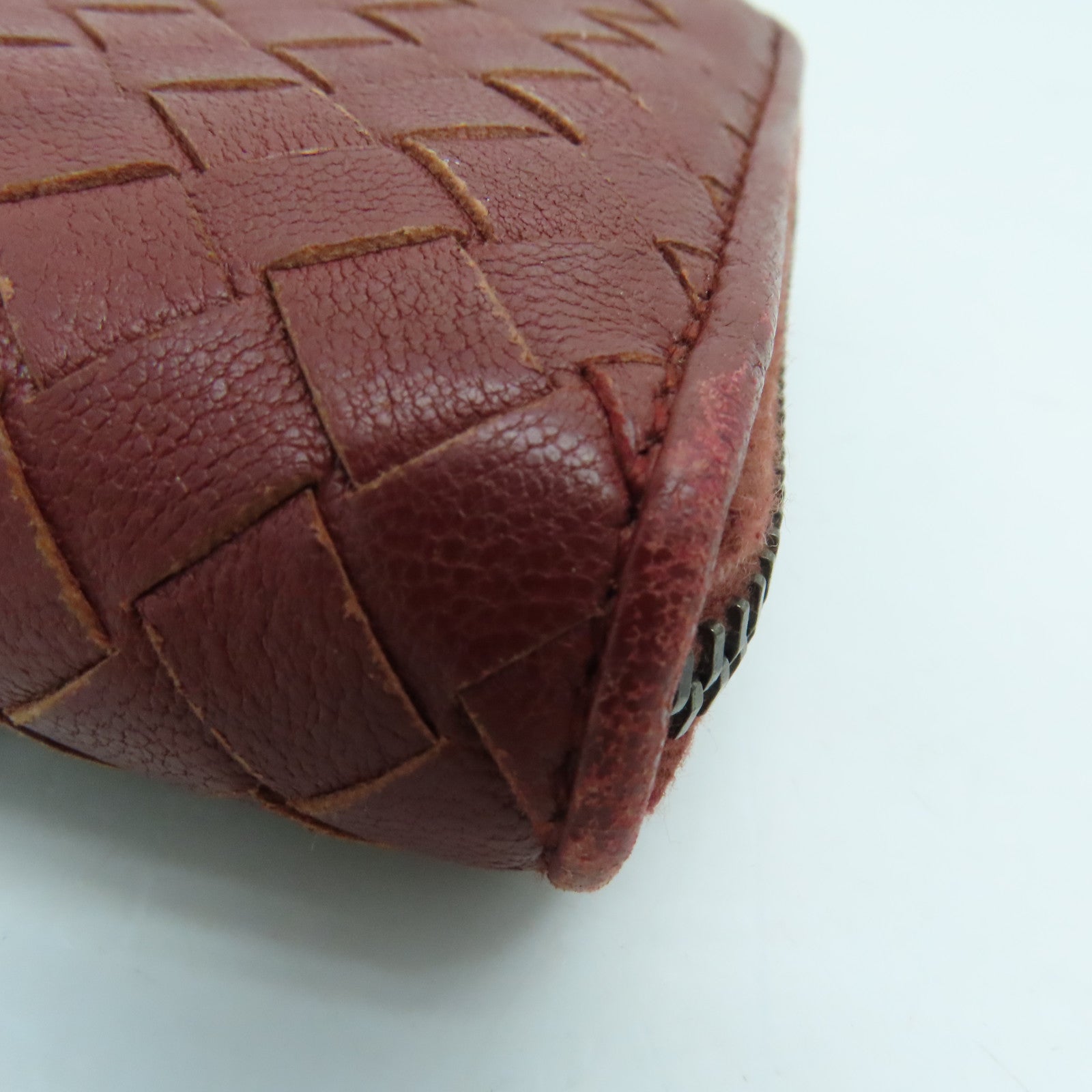BOTTEGA VENETA 【激減優惠】羊皮皮革Long Wallet長錢包啡色