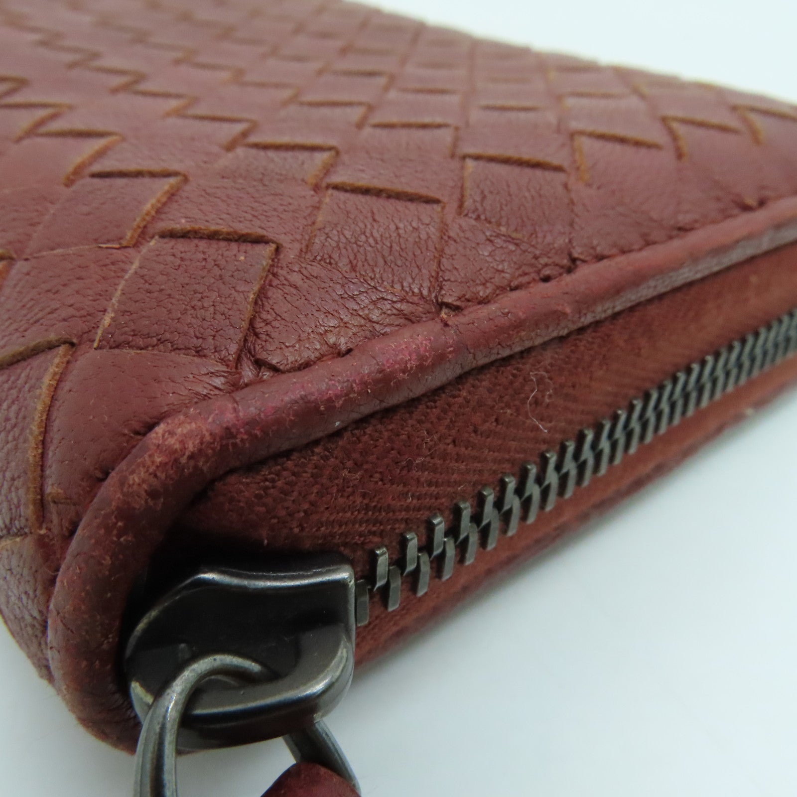 BOTTEGA VENETA 【激減優惠】羊皮皮革Long Wallet長錢包啡色