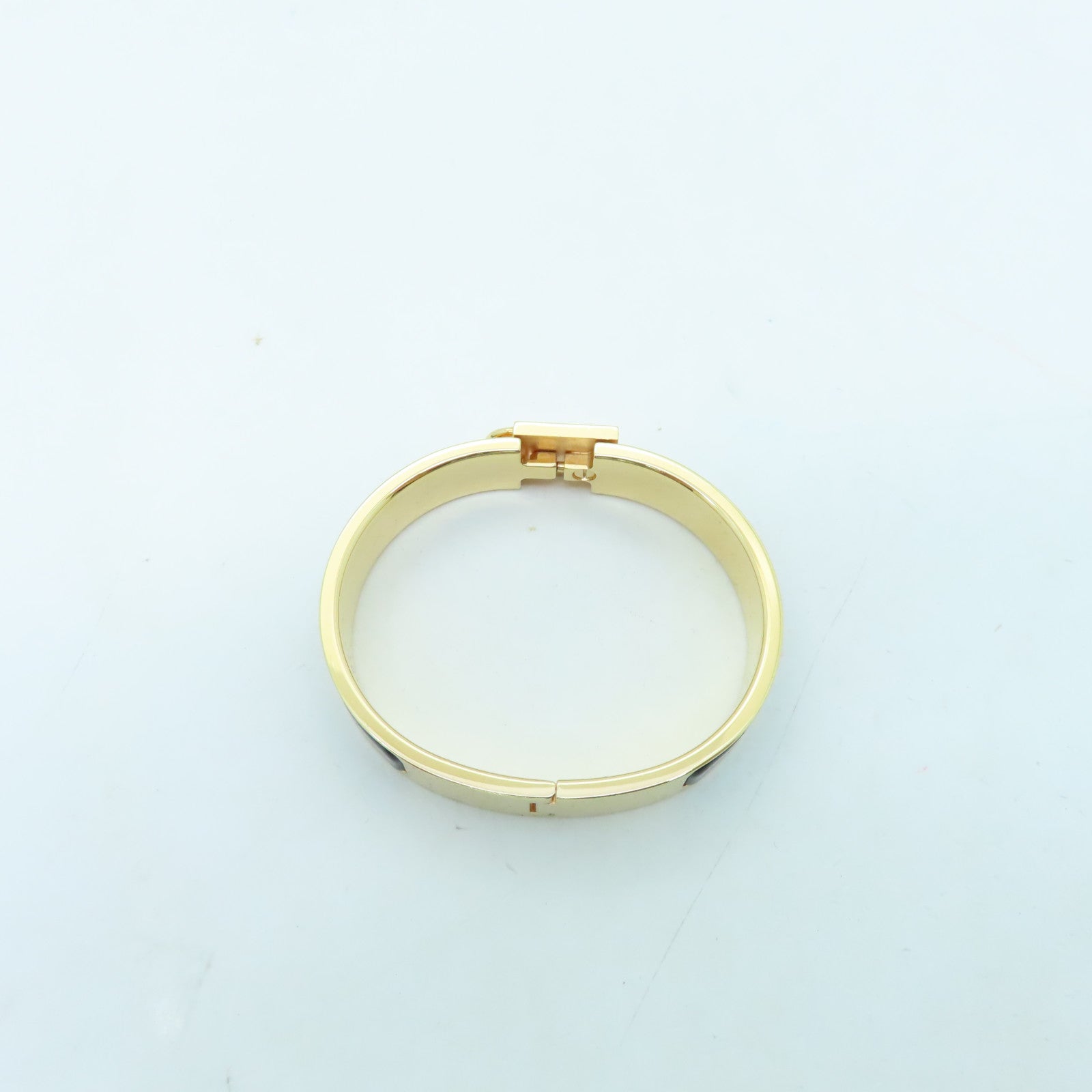 HERMES 【激減優惠】金屬Clic Cadenas Locky Me Bracelet手環金色/黑色