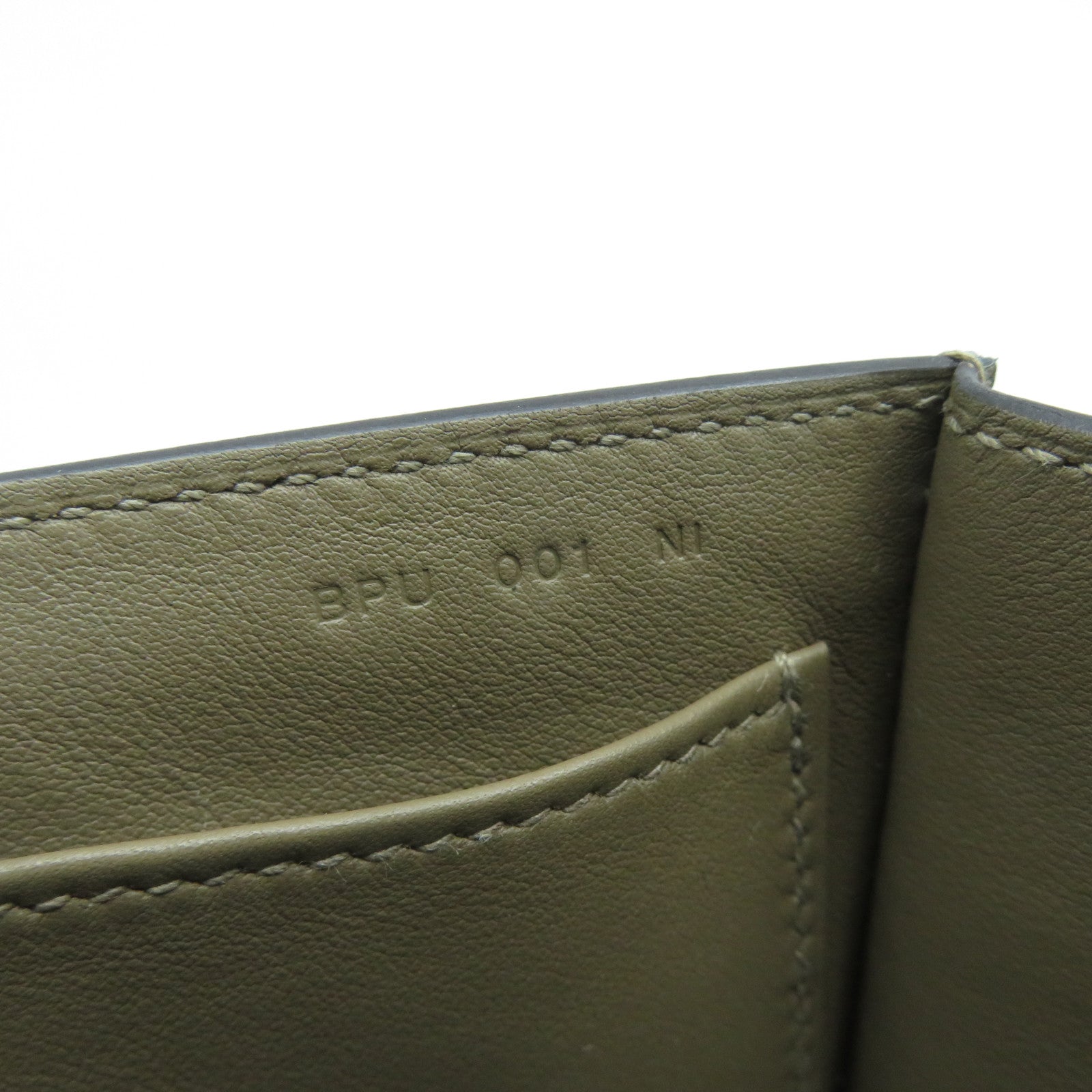 HERMES Chevre皮革Geta金扣肩背袋Etoupe大象灰色