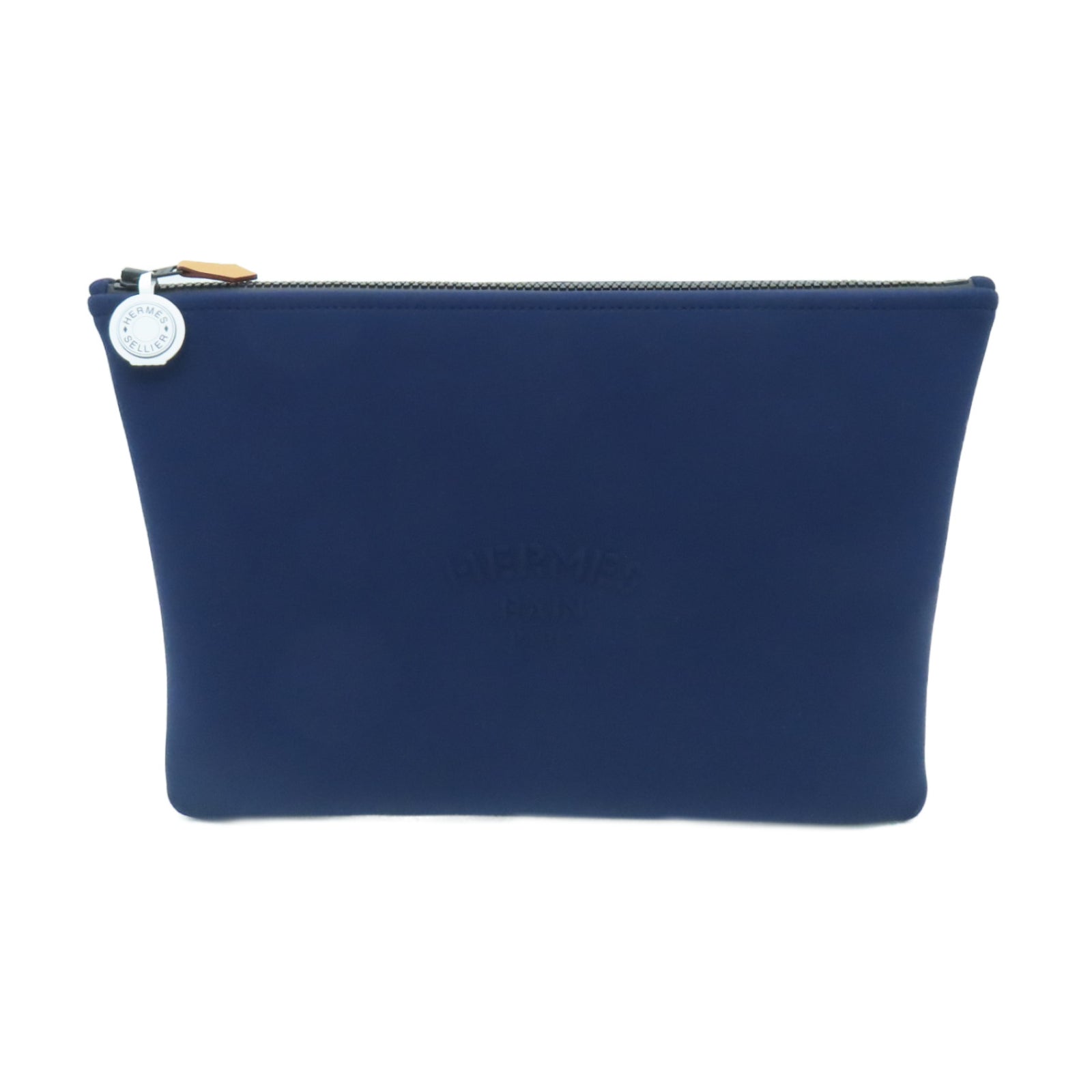 HERMES 尼龍Clutch Bag手拿包深藍色