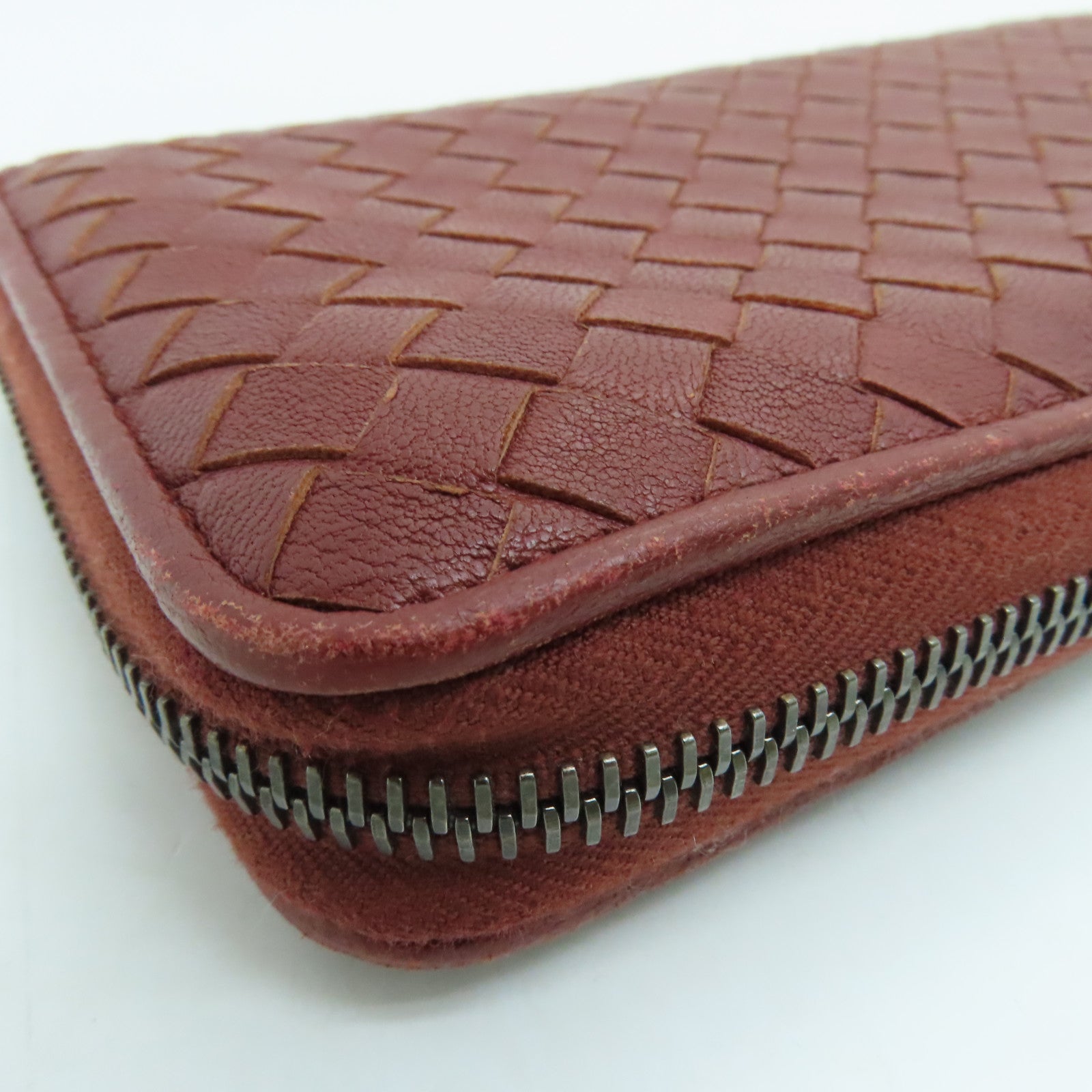 BOTTEGA VENETA 【激減優惠】羊皮皮革Long Wallet長錢包啡色