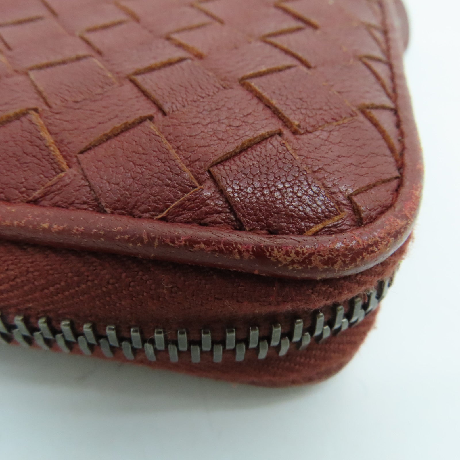BOTTEGA VENETA 【激減優惠】羊皮皮革Long Wallet長錢包啡色