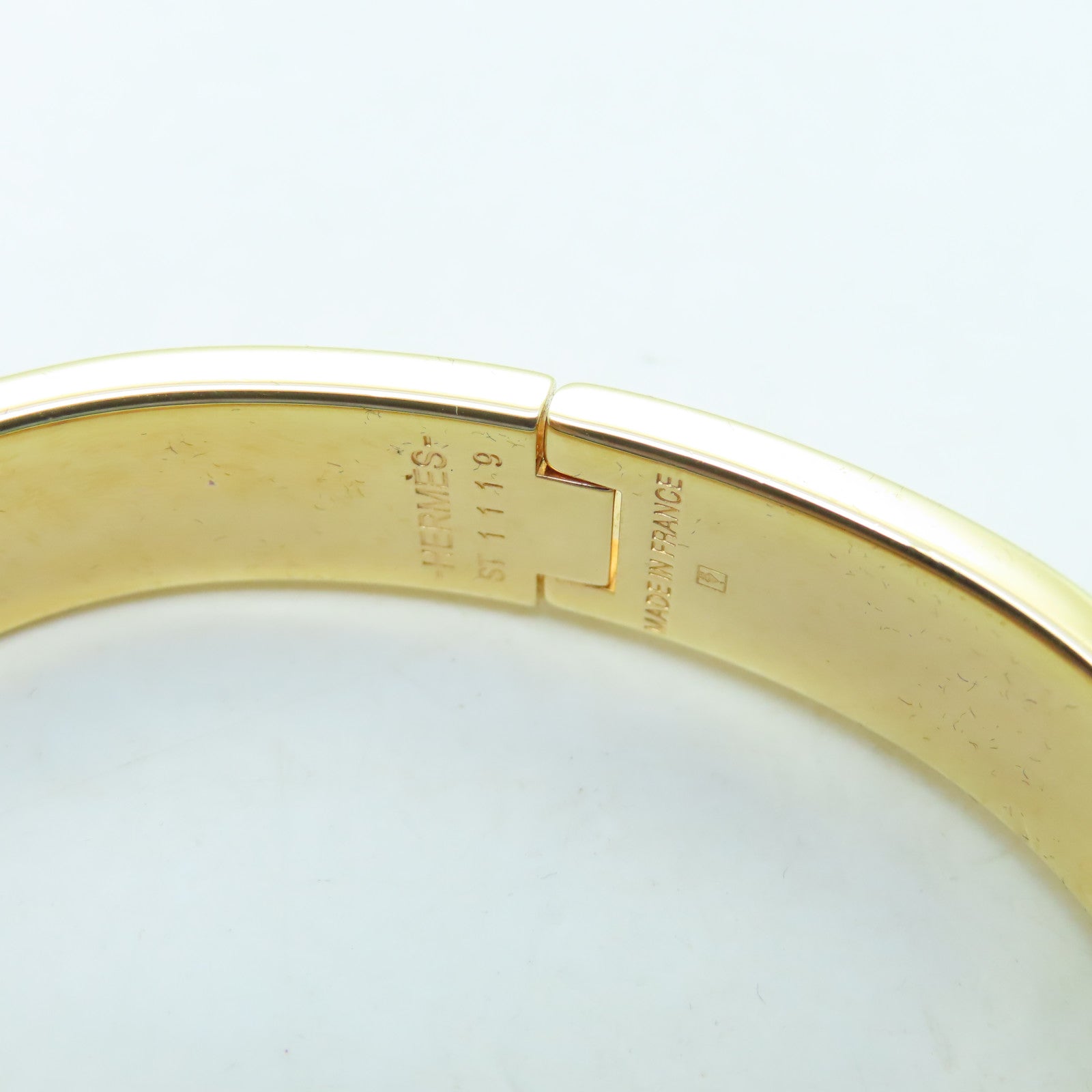 HERMES 【激減優惠】金屬Clic Cadenas Locky Me Bracelet手環金色/黑色