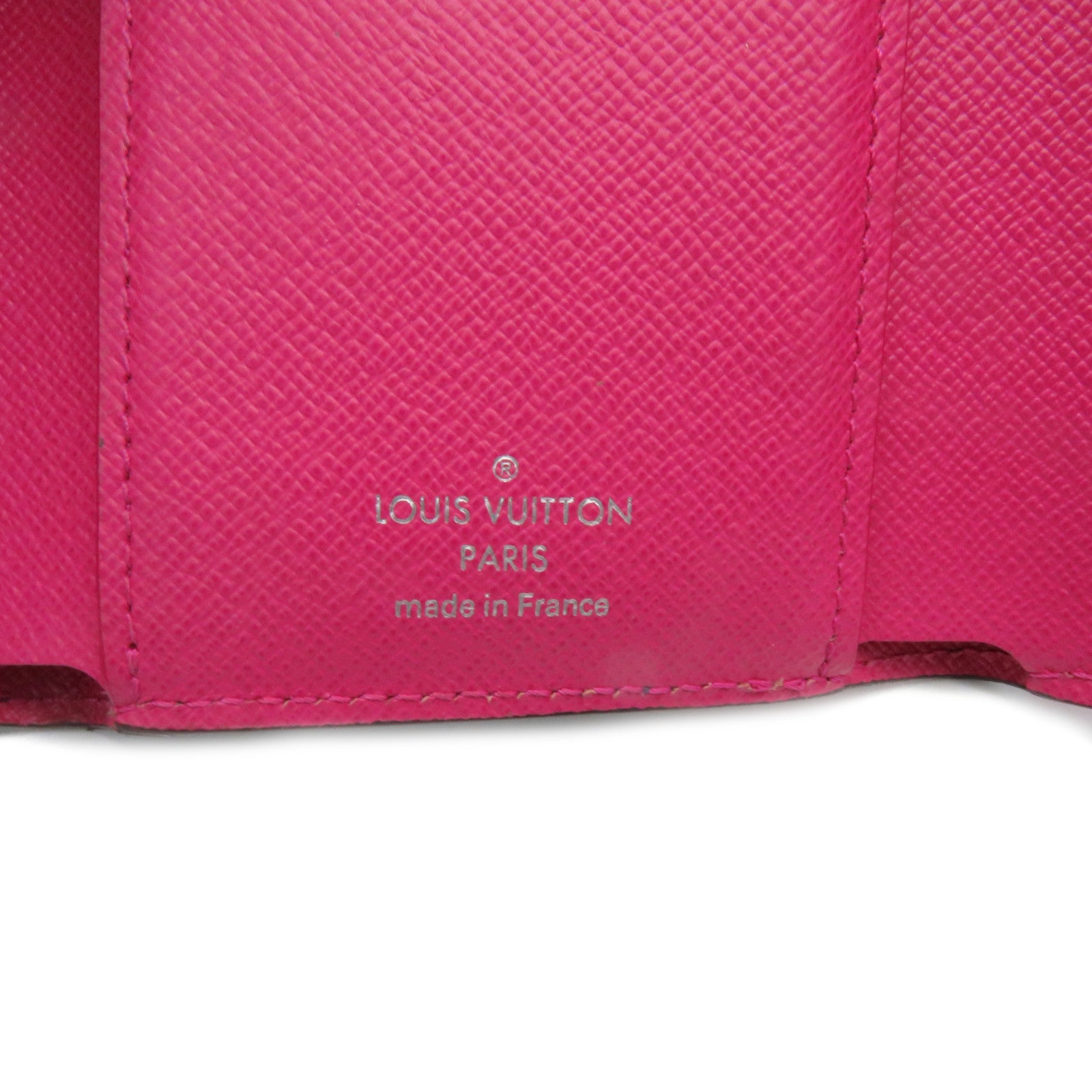 LOUIS VUITTON Epi Victorine Compact Wallet蓝色/粉红色