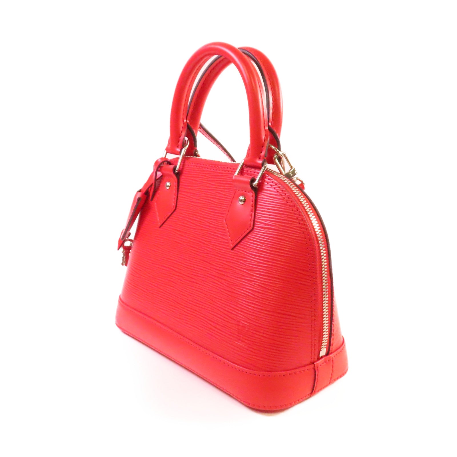 LOUIS VUITTON Epi Alma BB 2Way Shoulder Bag銀扣手挽肩背兩用袋紅色