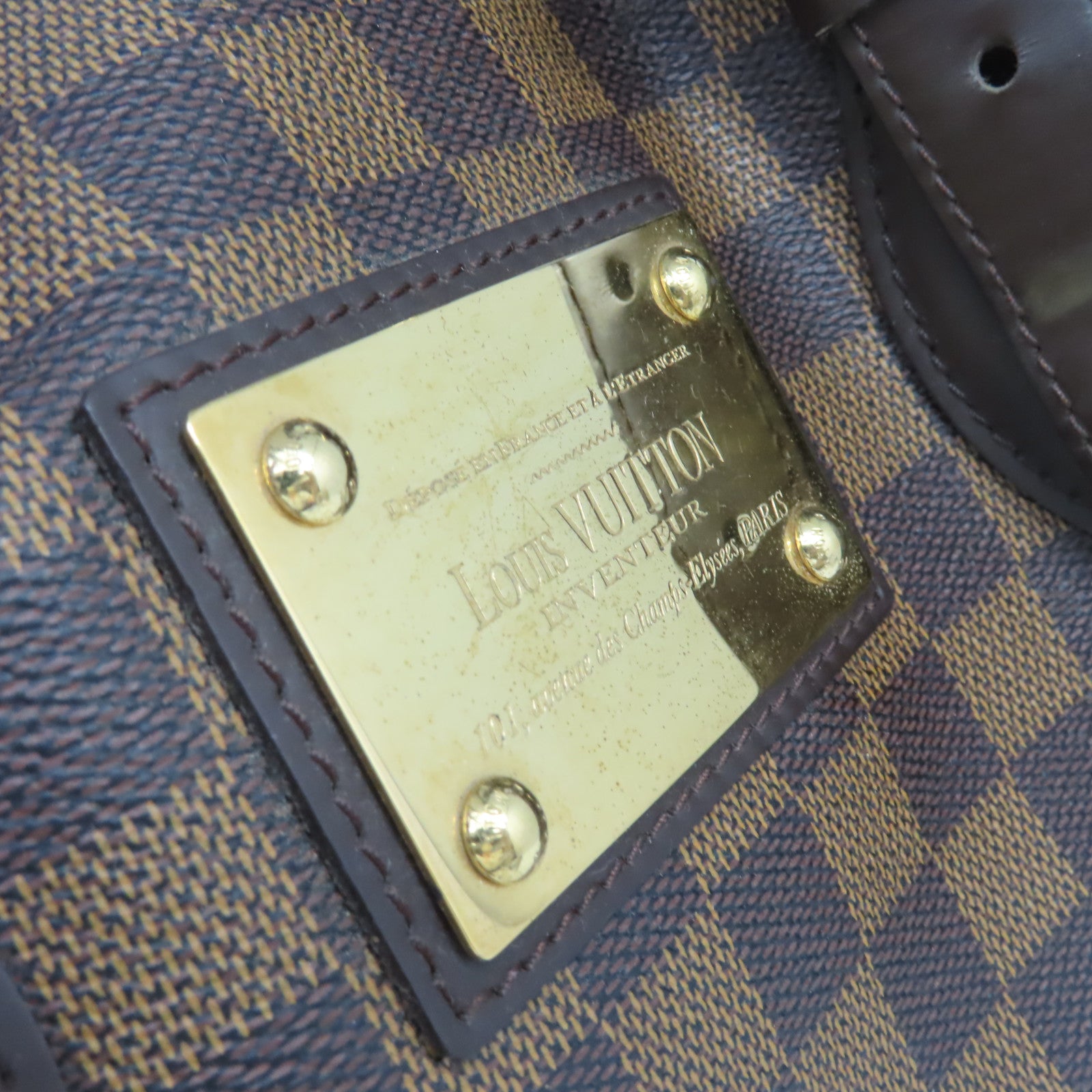 LOUIS VUITTON Damier Hampstead MM Tote Bag肩背袋啡色