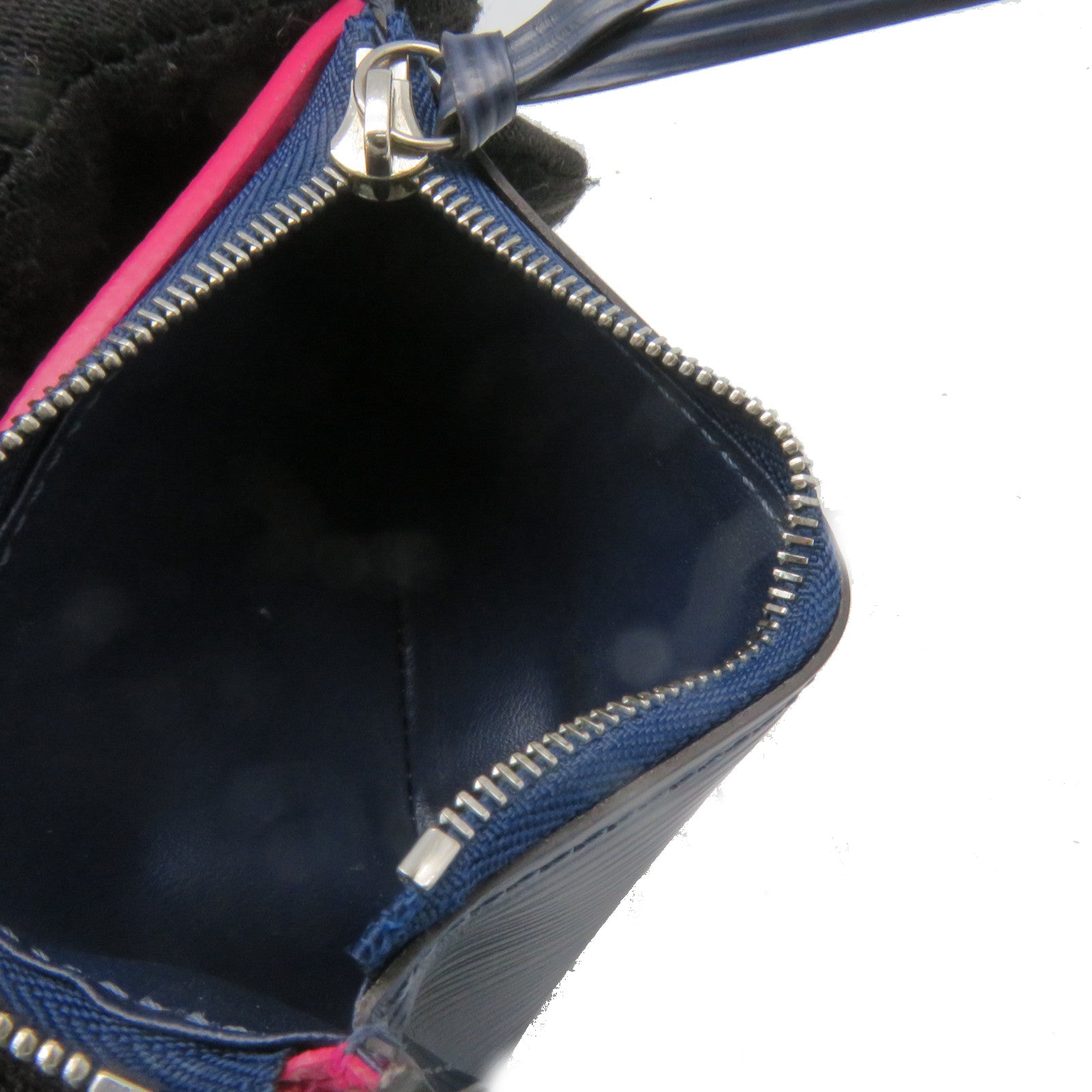 LOUIS VUITTON Epi Victorine Compact Wallet蓝色/粉红色