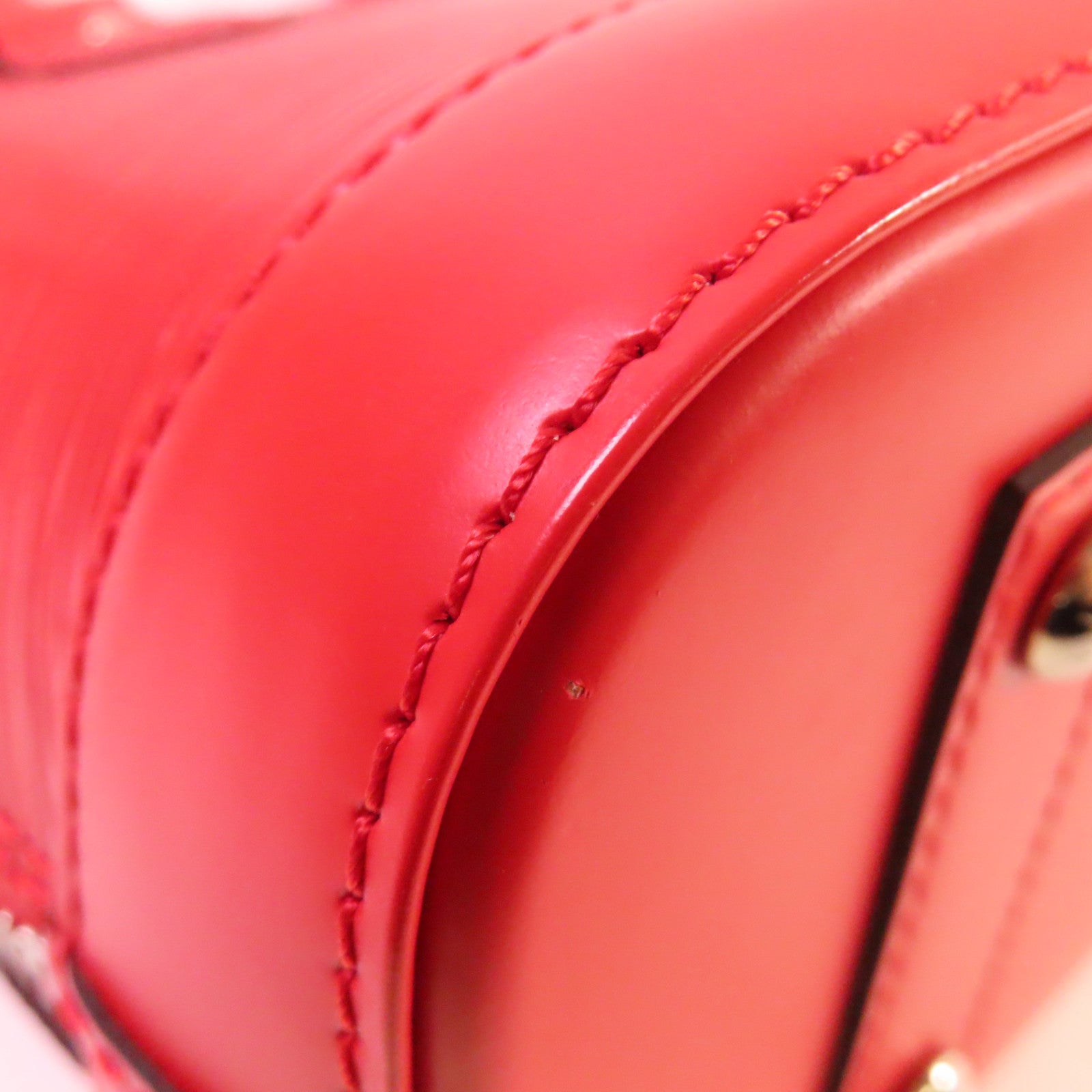 LOUIS VUITTON Epi Alma BB 2Way Shoulder Bag銀扣手挽肩背兩用袋紅色