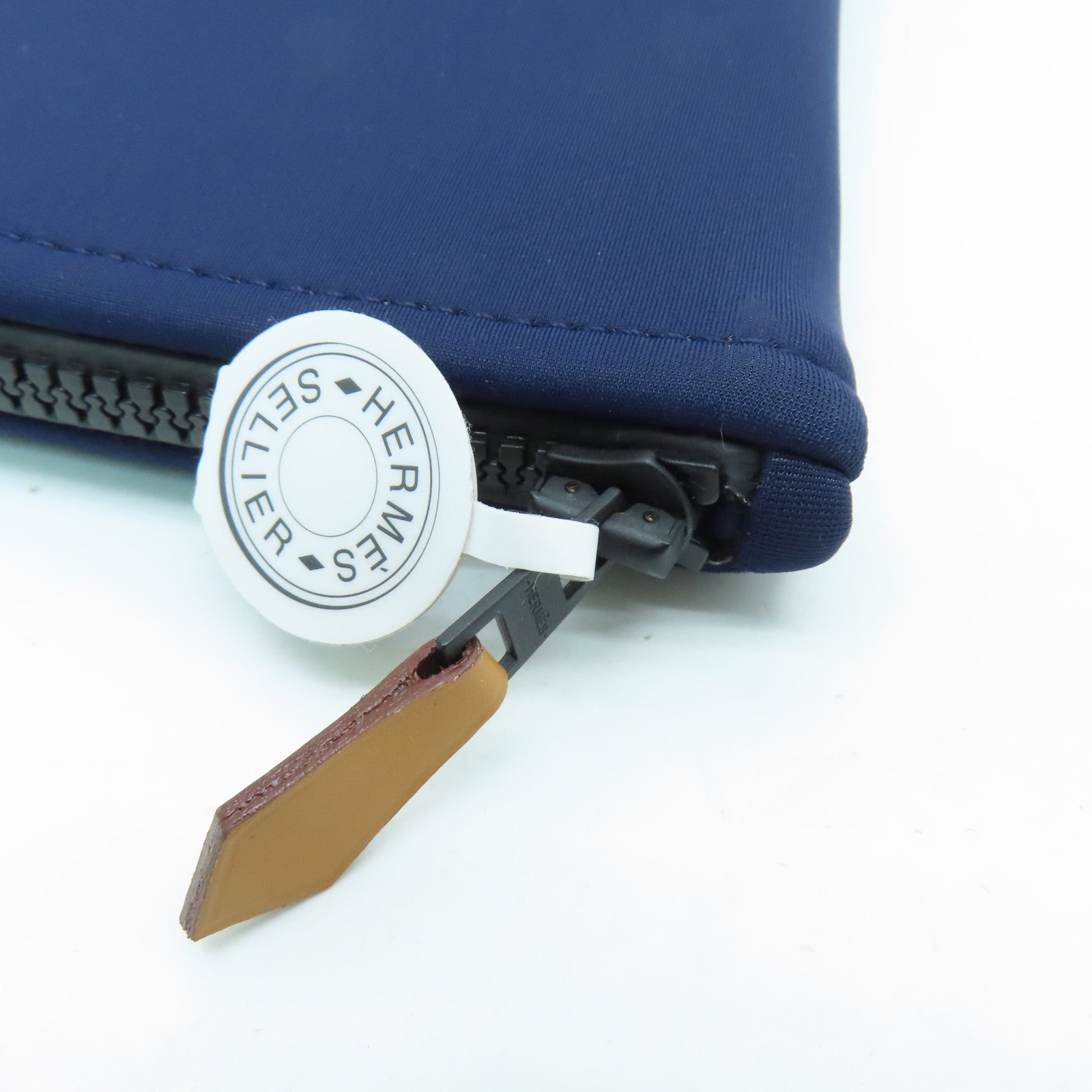HERMES 尼龍Clutch Bag手拿包深藍色