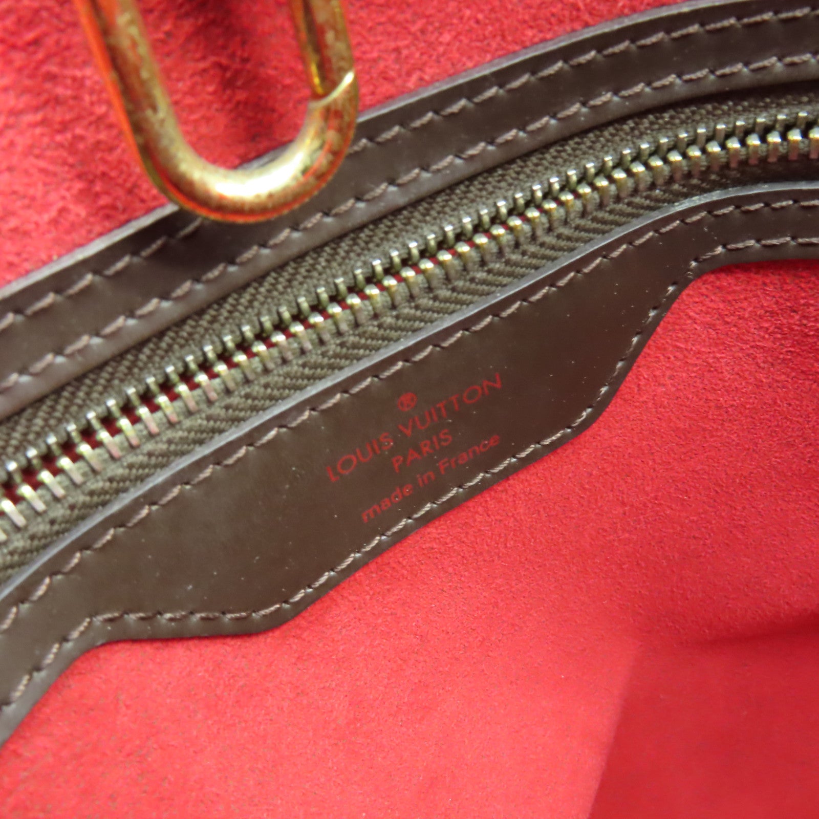 LOUIS VUITTON Damier Hampstead MM Tote Bag肩背袋啡色