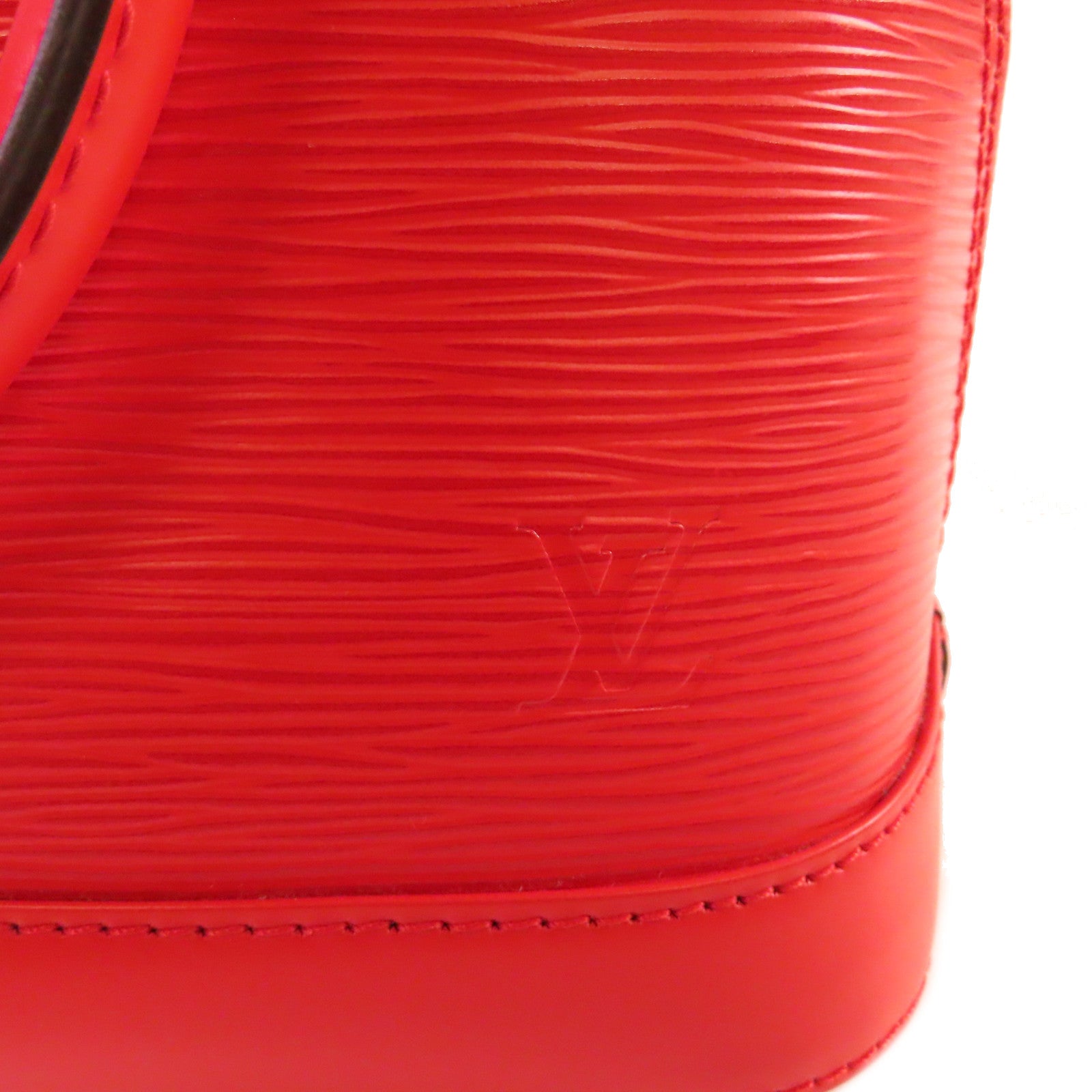 LOUIS VUITTON Epi Alma BB 2Way Shoulder Bag銀扣手挽肩背兩用袋紅色