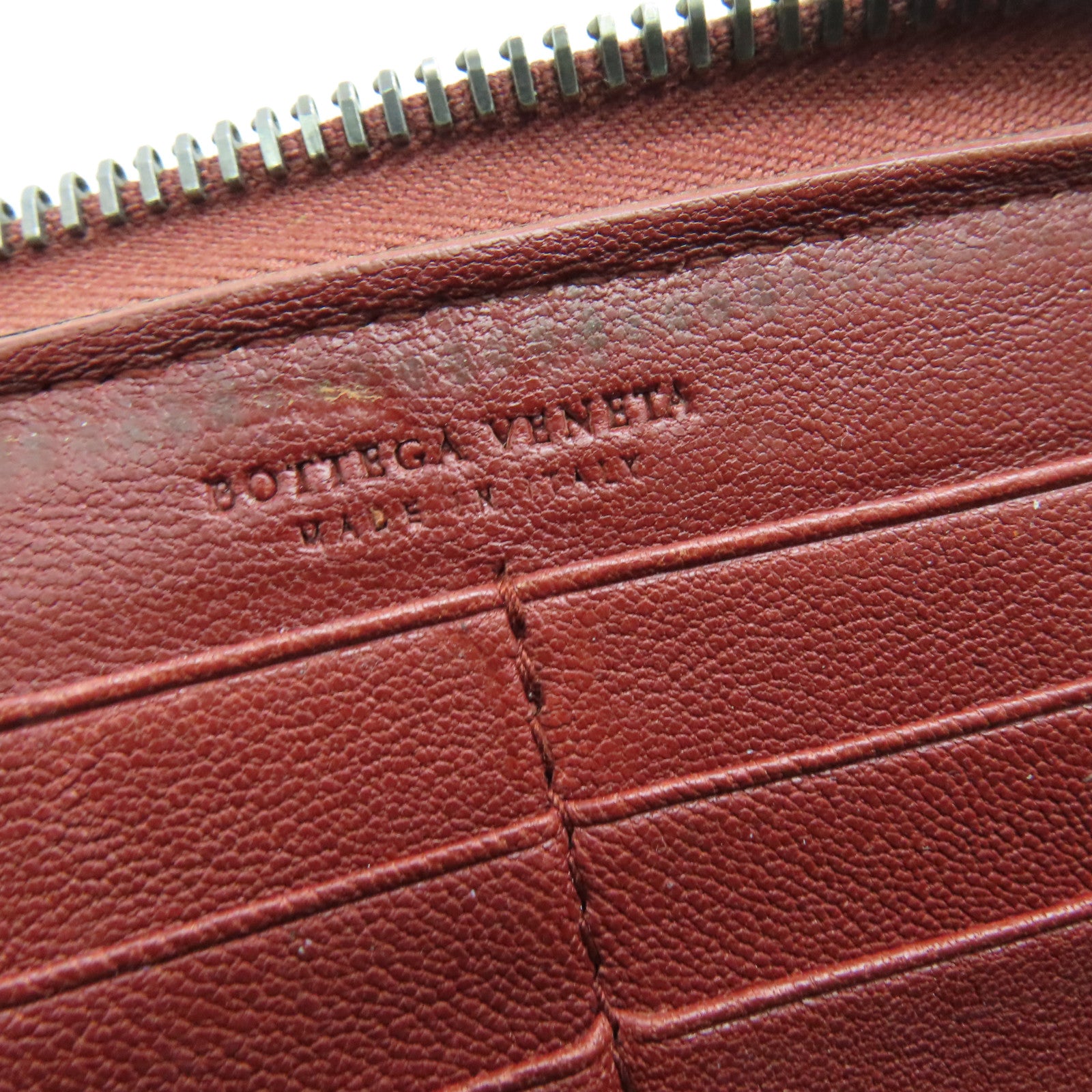 BOTTEGA VENETA 【激減優惠】羊皮皮革Long Wallet長錢包啡色