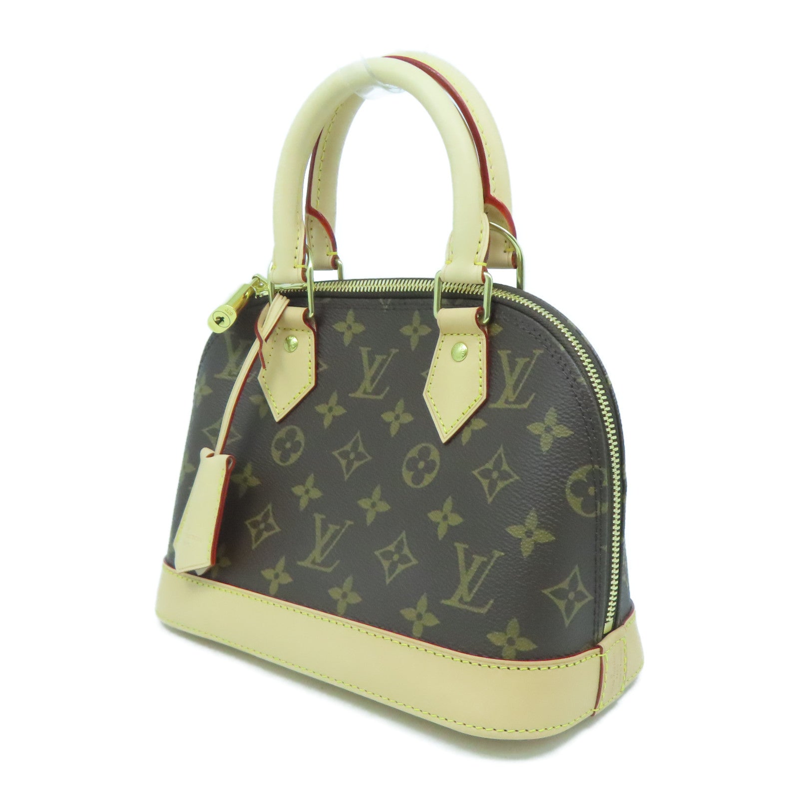 LOUIS VUITTON Monogram Alma BB金扣手挽肩背兩用袋啡色
