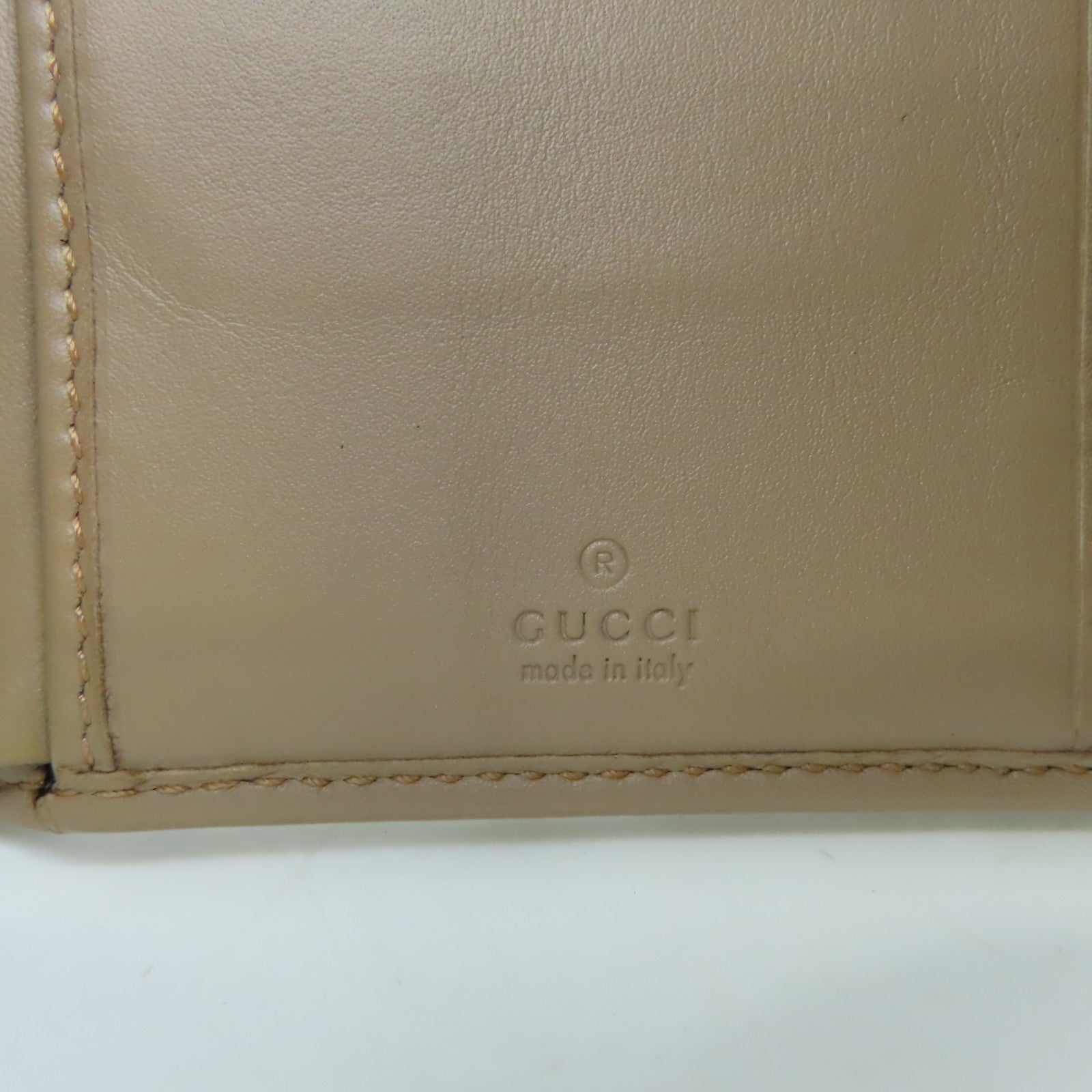 GUCCI 牛皮皮革GG Marmont Short Wallet短錢包啡色