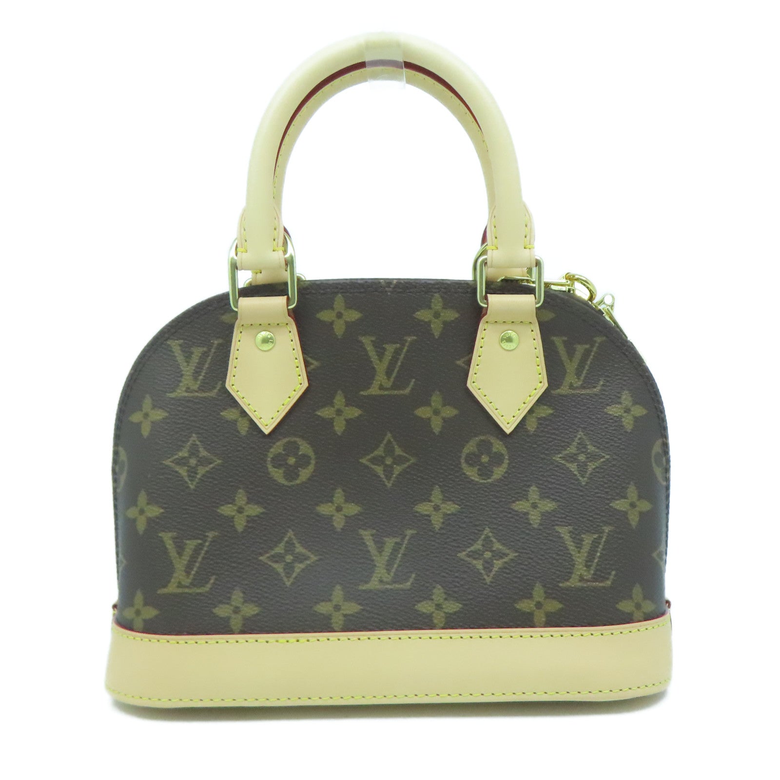 LOUIS VUITTON Monogram Alma BB金扣手挽肩背兩用袋啡色