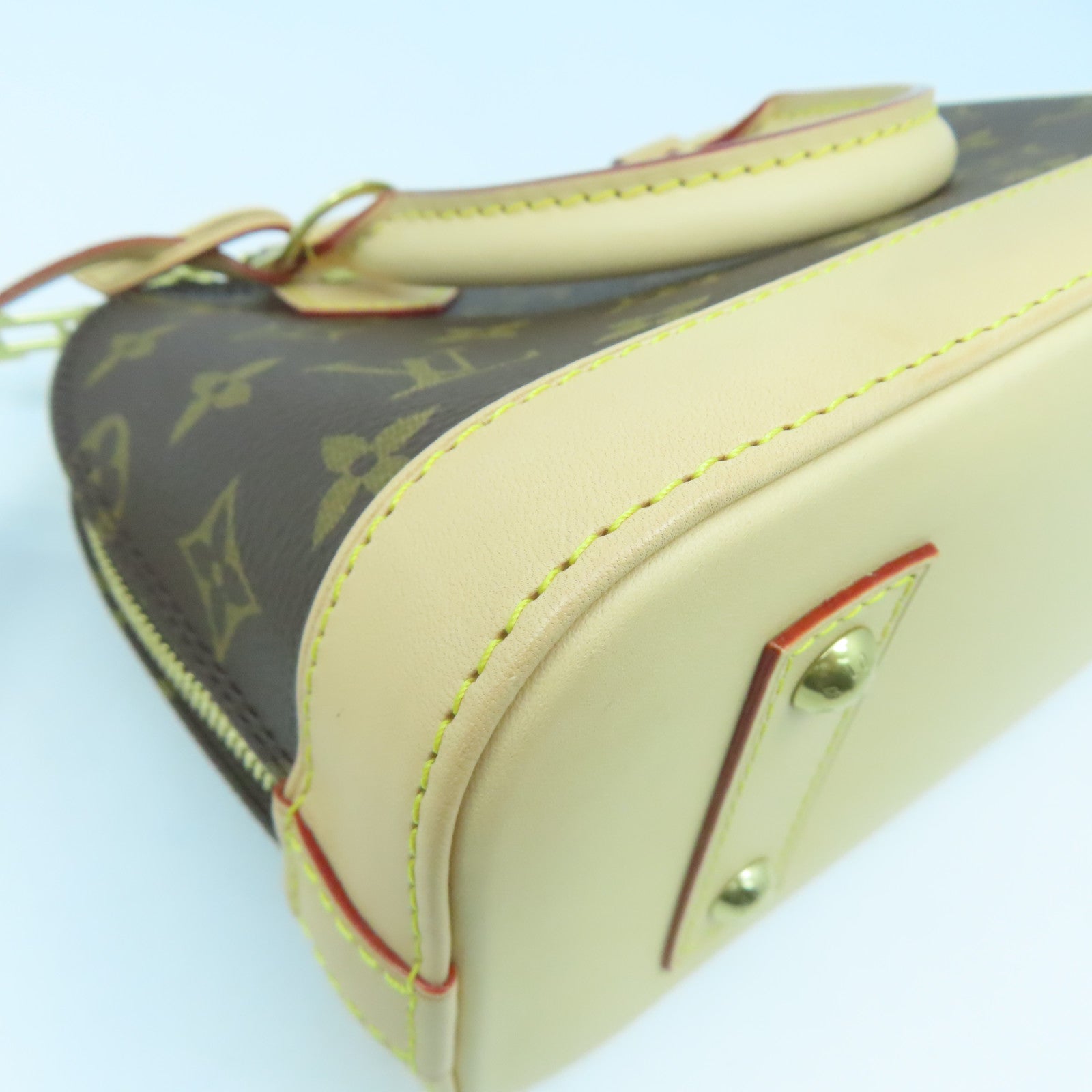 LOUIS VUITTON Monogram Alma BB金扣手挽肩背兩用袋啡色