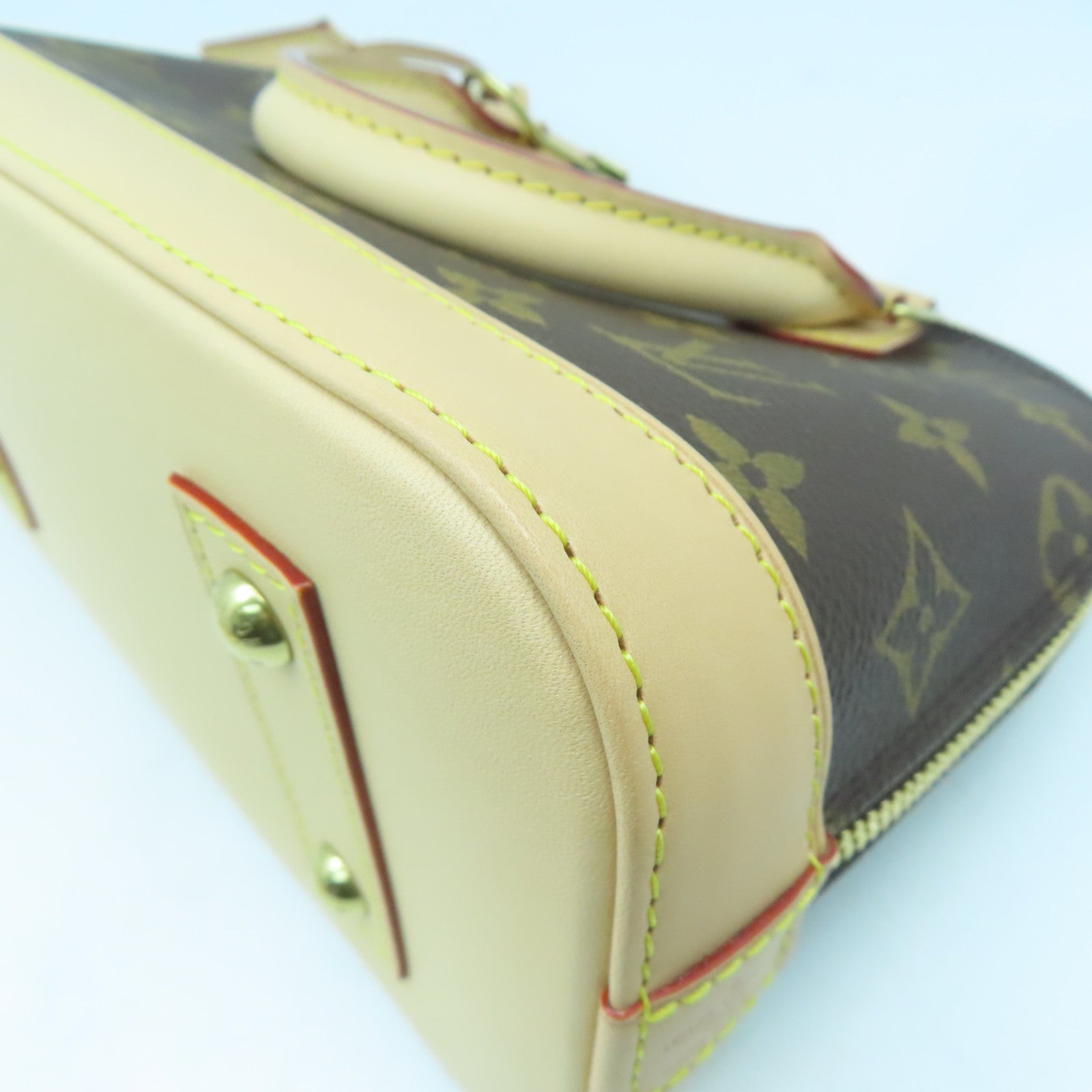 LOUIS VUITTON Monogram Alma BB金扣手挽肩背兩用袋啡色
