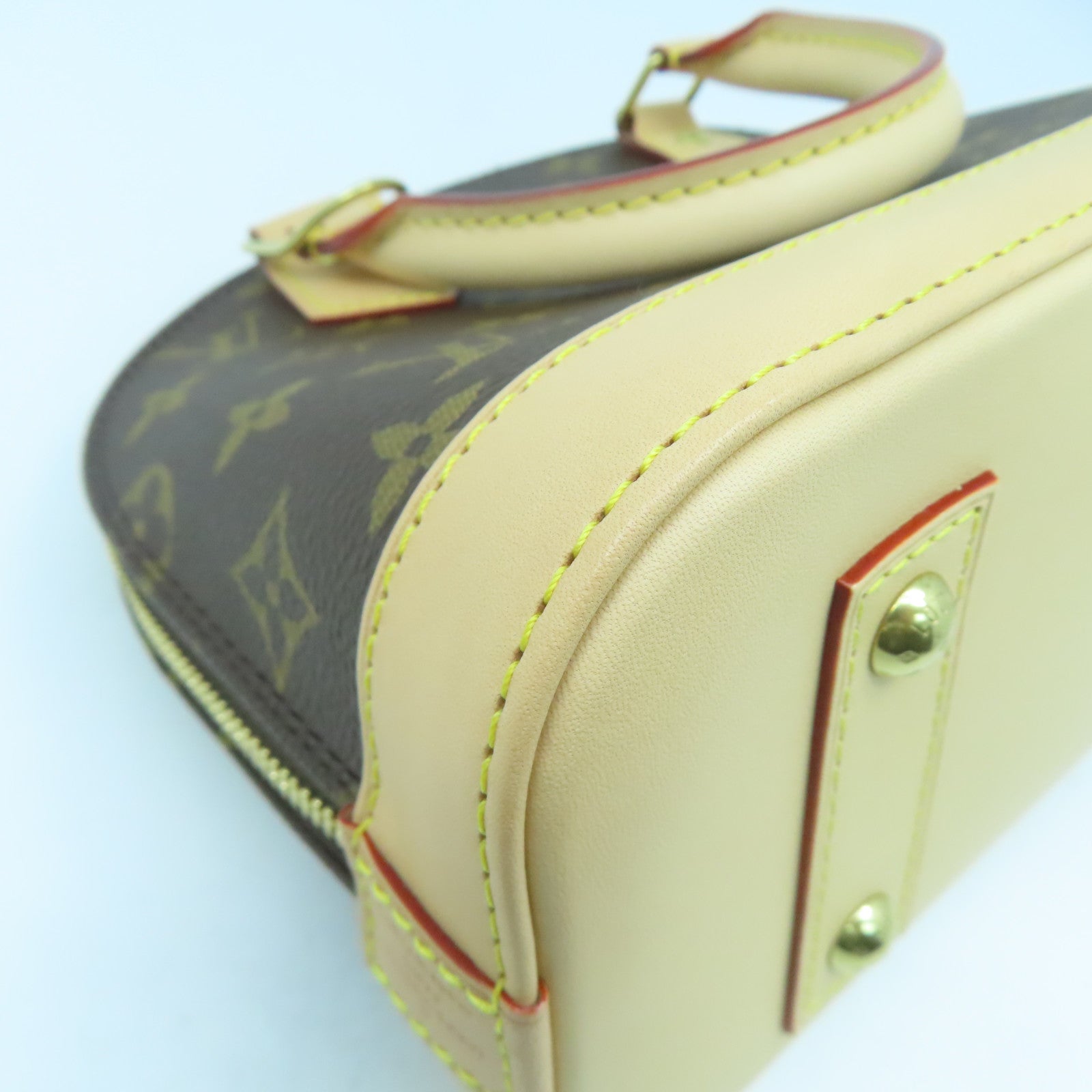 LOUIS VUITTON Monogram Alma BB金扣手挽肩背兩用袋啡色