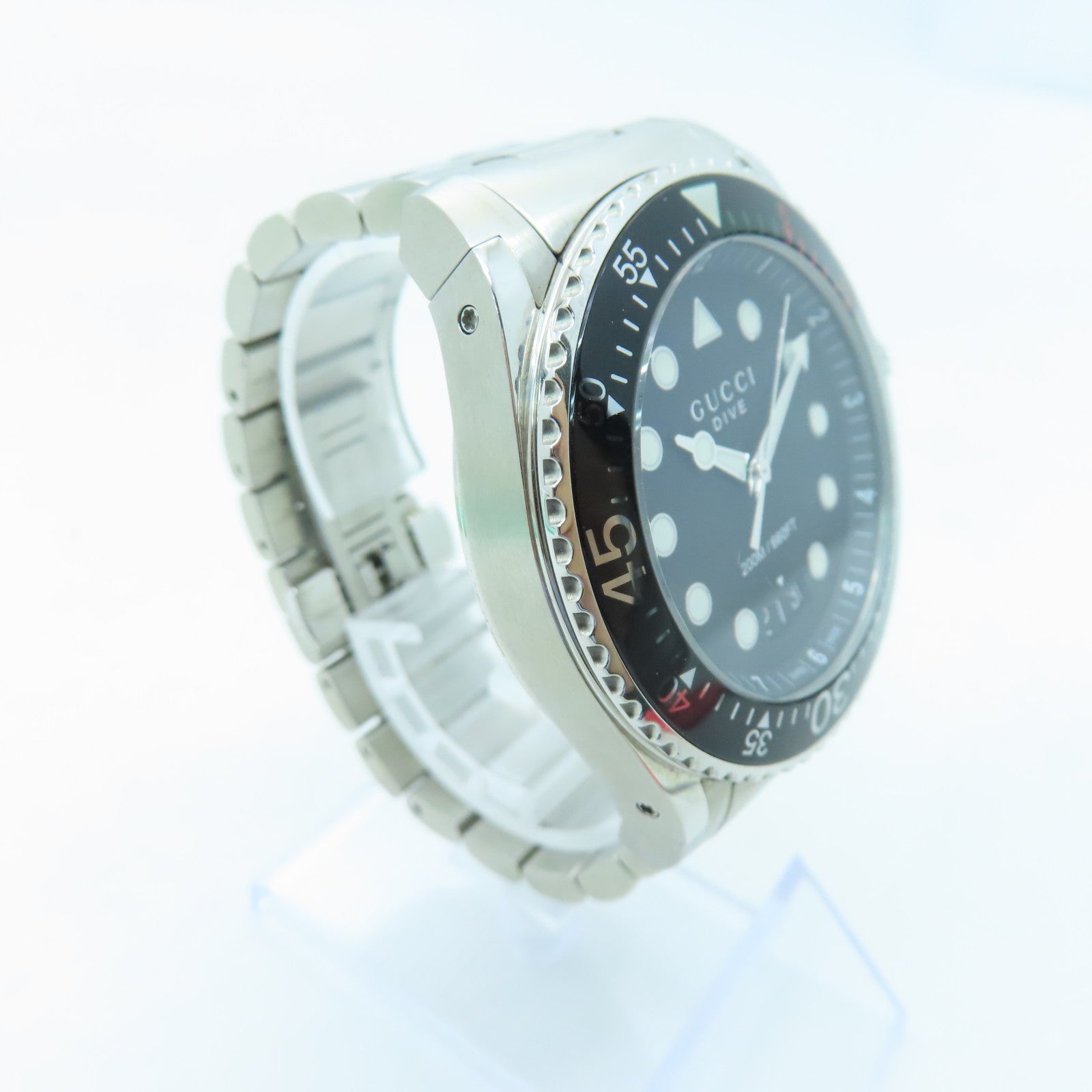 GUCCI Dive XL不鏽鋼手錶自動機芯黑色