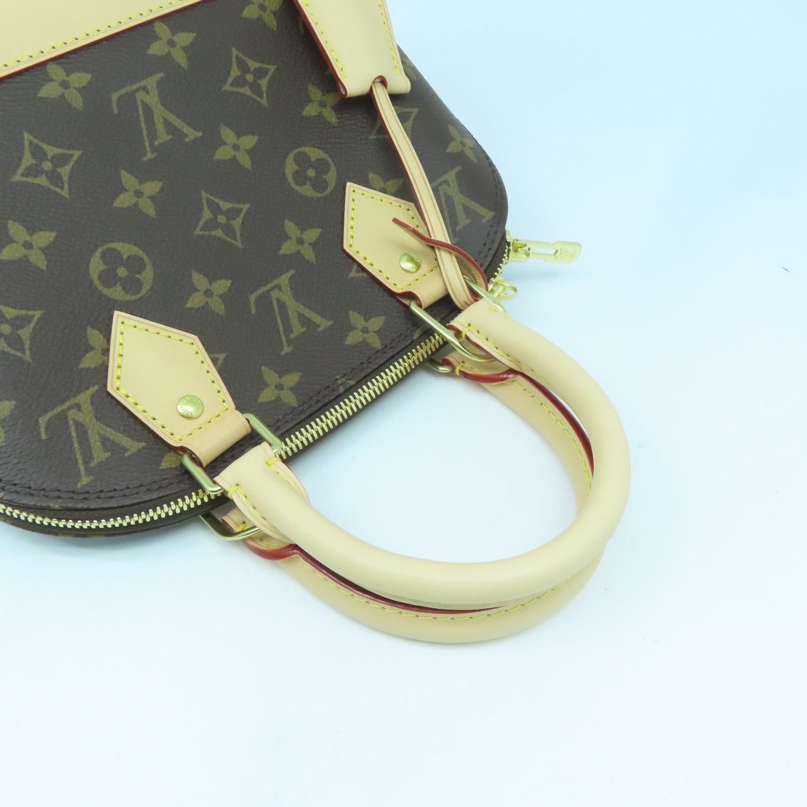 LOUIS VUITTON Monogram Alma BB金扣手挽肩背兩用袋啡色