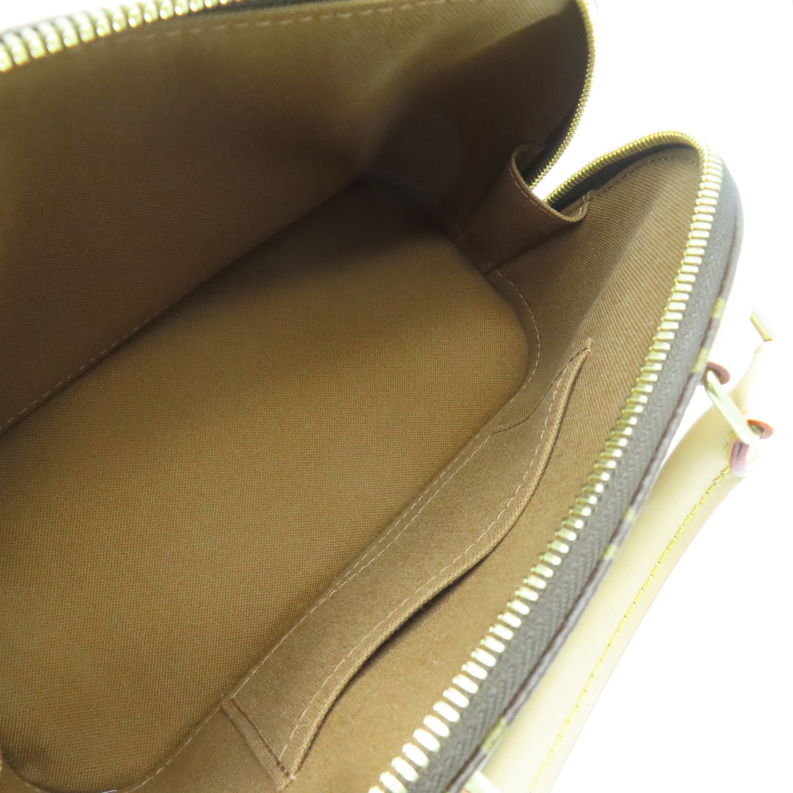LOUIS VUITTON Monogram Alma BB金扣手挽肩背兩用袋啡色