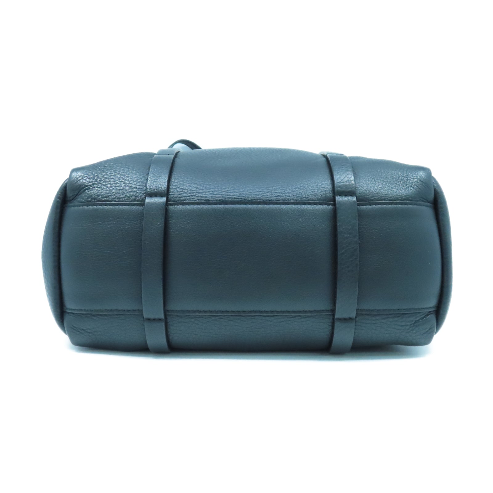 BALENCIAGA 牛皮皮革2 Way Shoulder銀扣手挽肩背兩用袋黑色