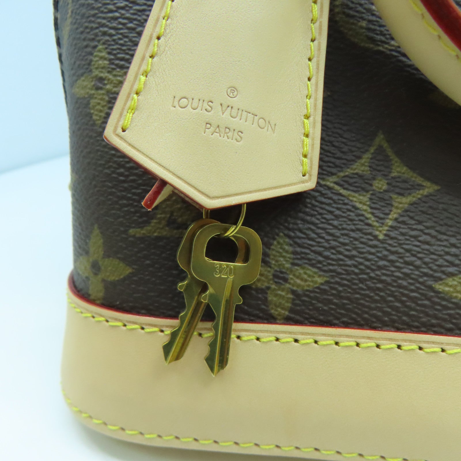 LOUIS VUITTON Monogram Alma BB金扣手挽肩背兩用袋啡色