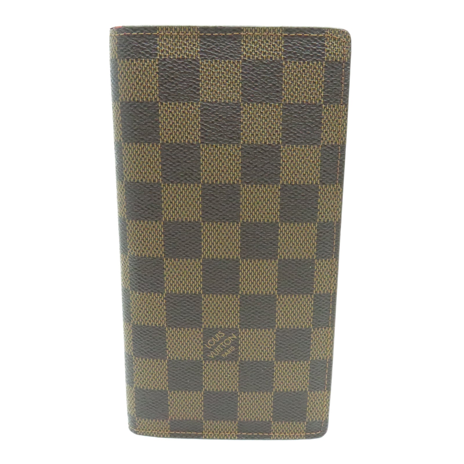 LOUIS VUITTON Damier Brazza Wallet金扣長錢包啡色